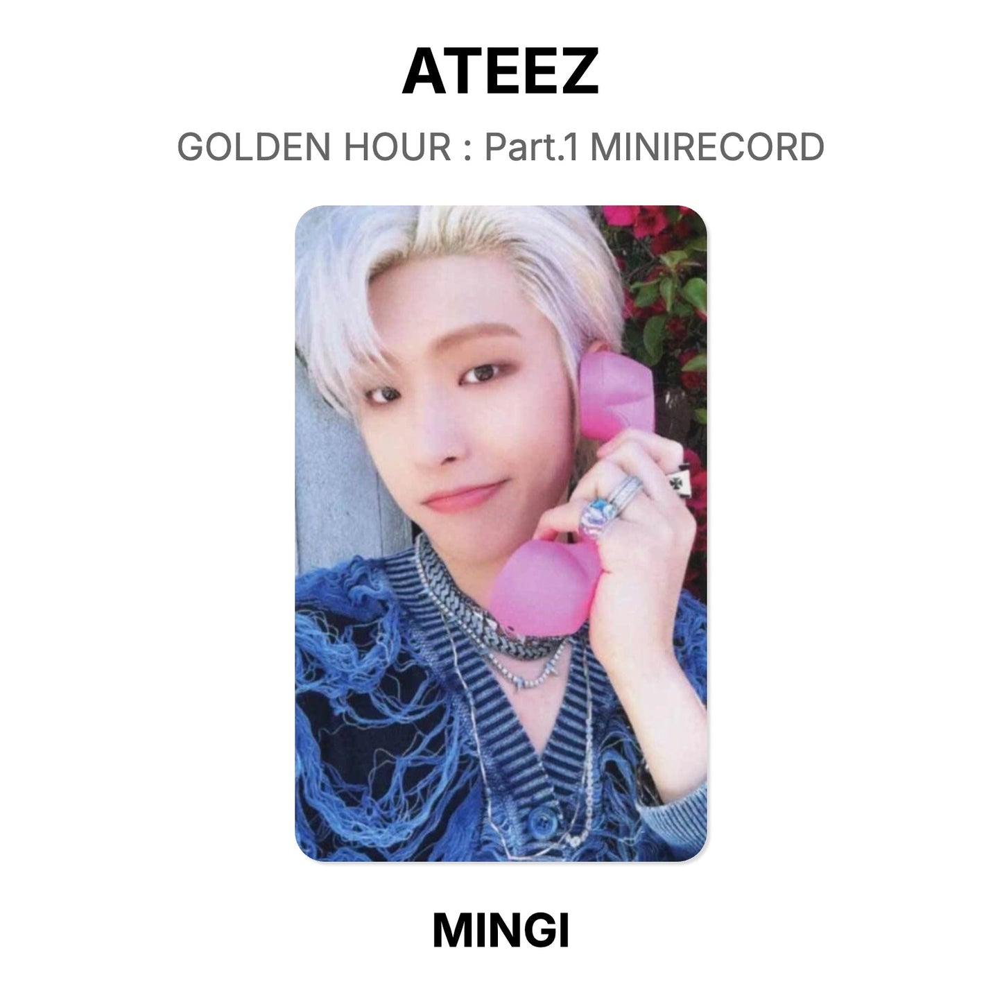 ATEEZ GOLDEN HOUR : Part.1 MINIRECORD Official Photocard