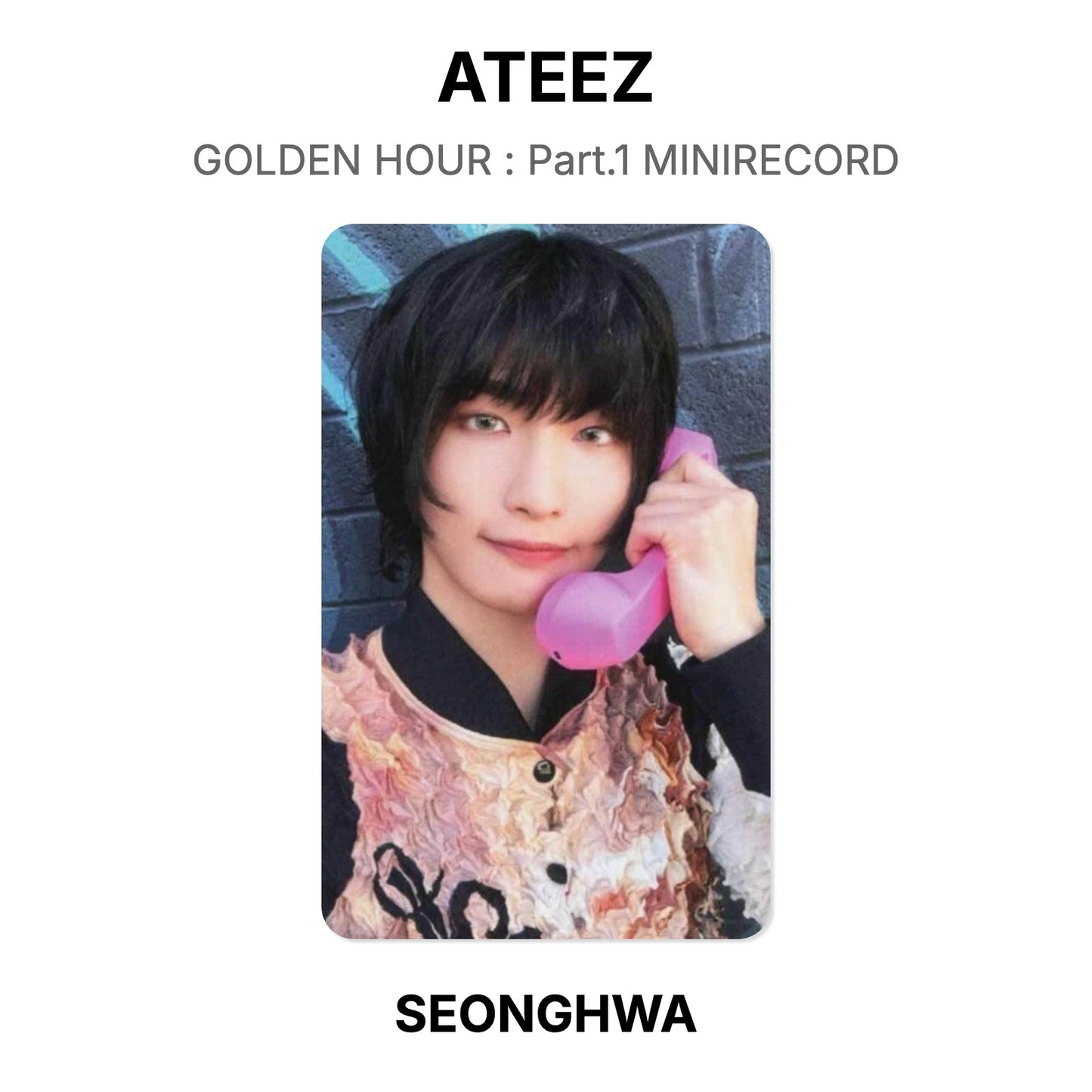 ATEEZ GOLDEN HOUR : Part.1 MINIRECORD Official Photocard