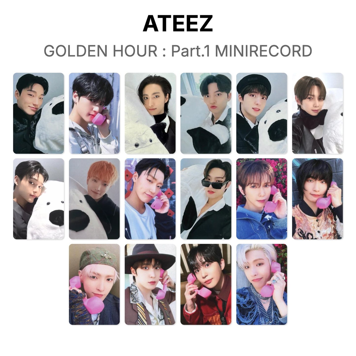 ATEEZ GOLDEN HOUR : Part.1 MINIRECORD Official Photocard