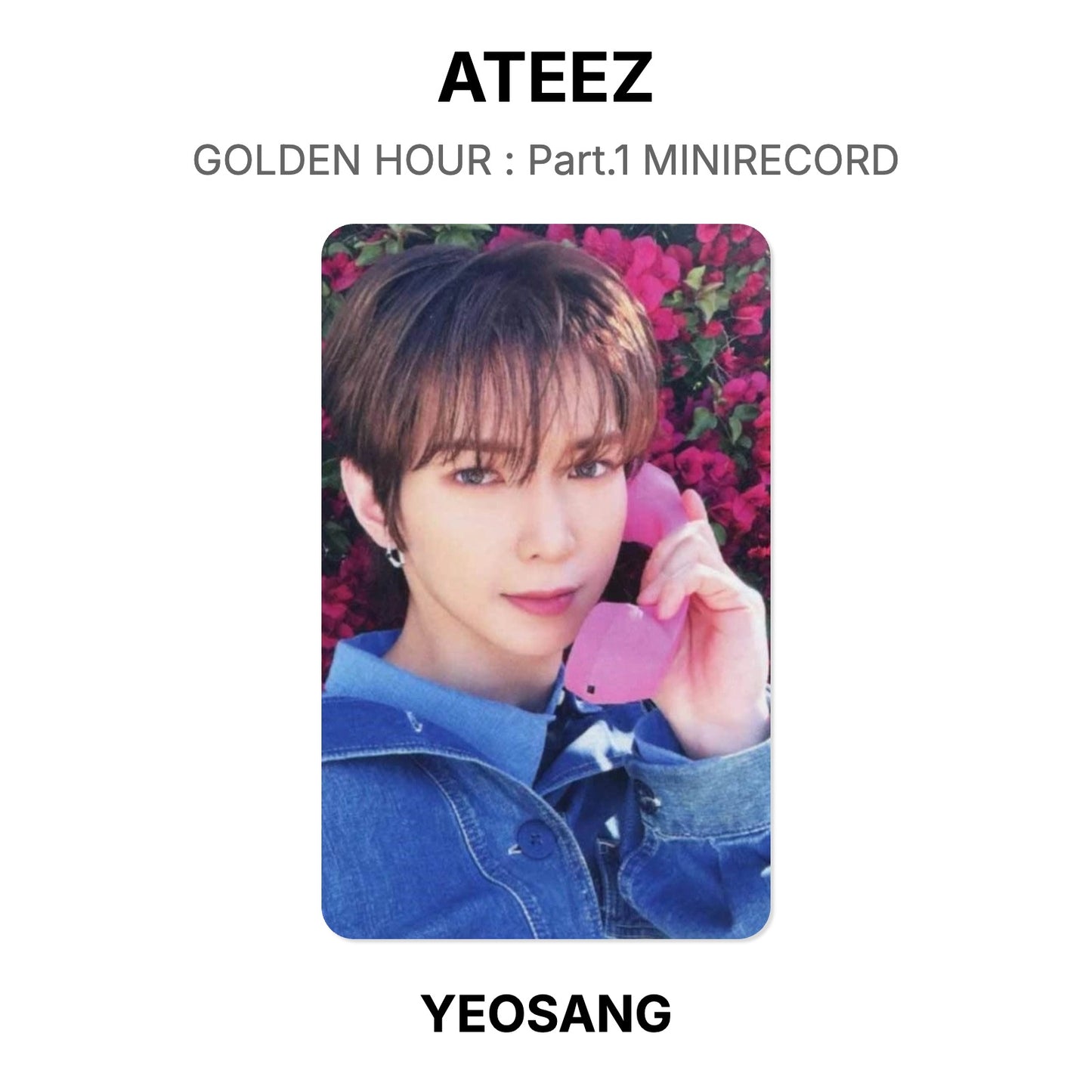 ATEEZ GOLDEN HOUR : Part.1 MINIRECORD Official Photocard