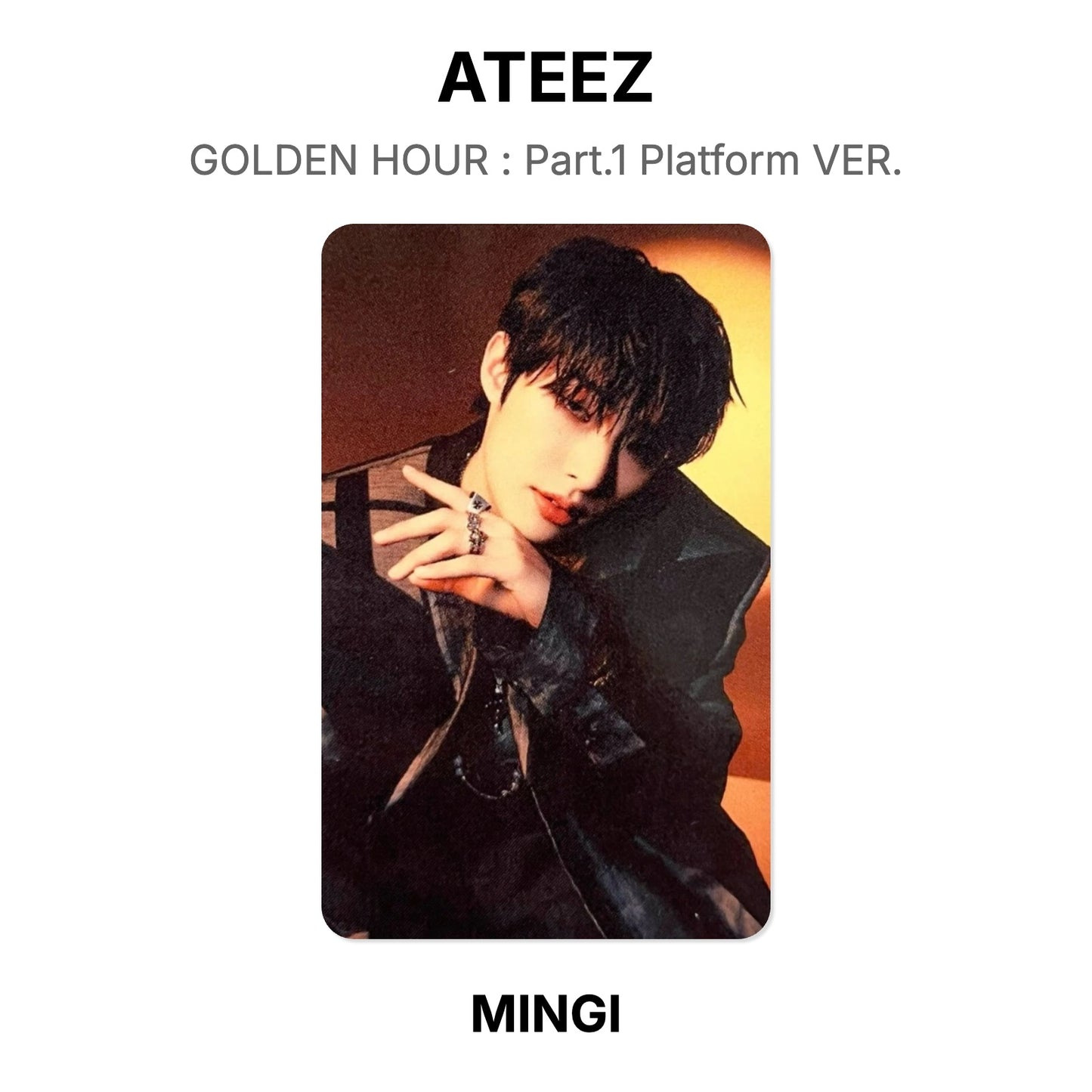 ATEEZ GOLDEN HOUR : Part.1 Platform VER. Official Photocard