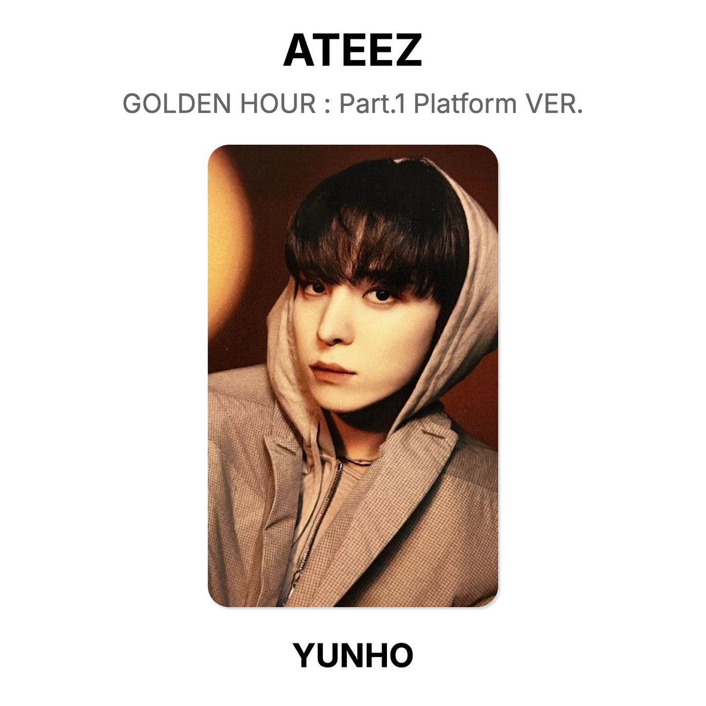 ATEEZ GOLDEN HOUR : Part.1 Platform VER. Official Photocard
