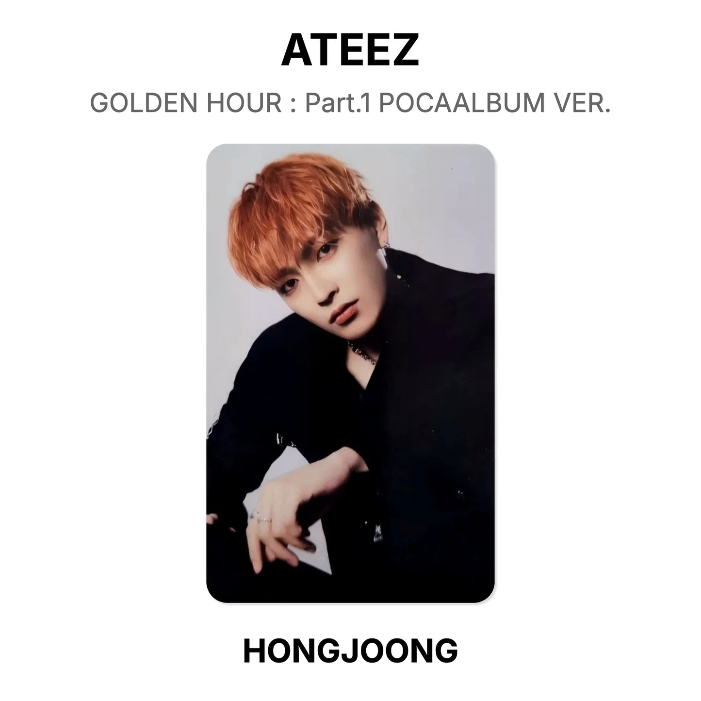 ATEEZ GOLDEN HOUR : Part.1 POCAALBUM VER. Offizielle Photocard