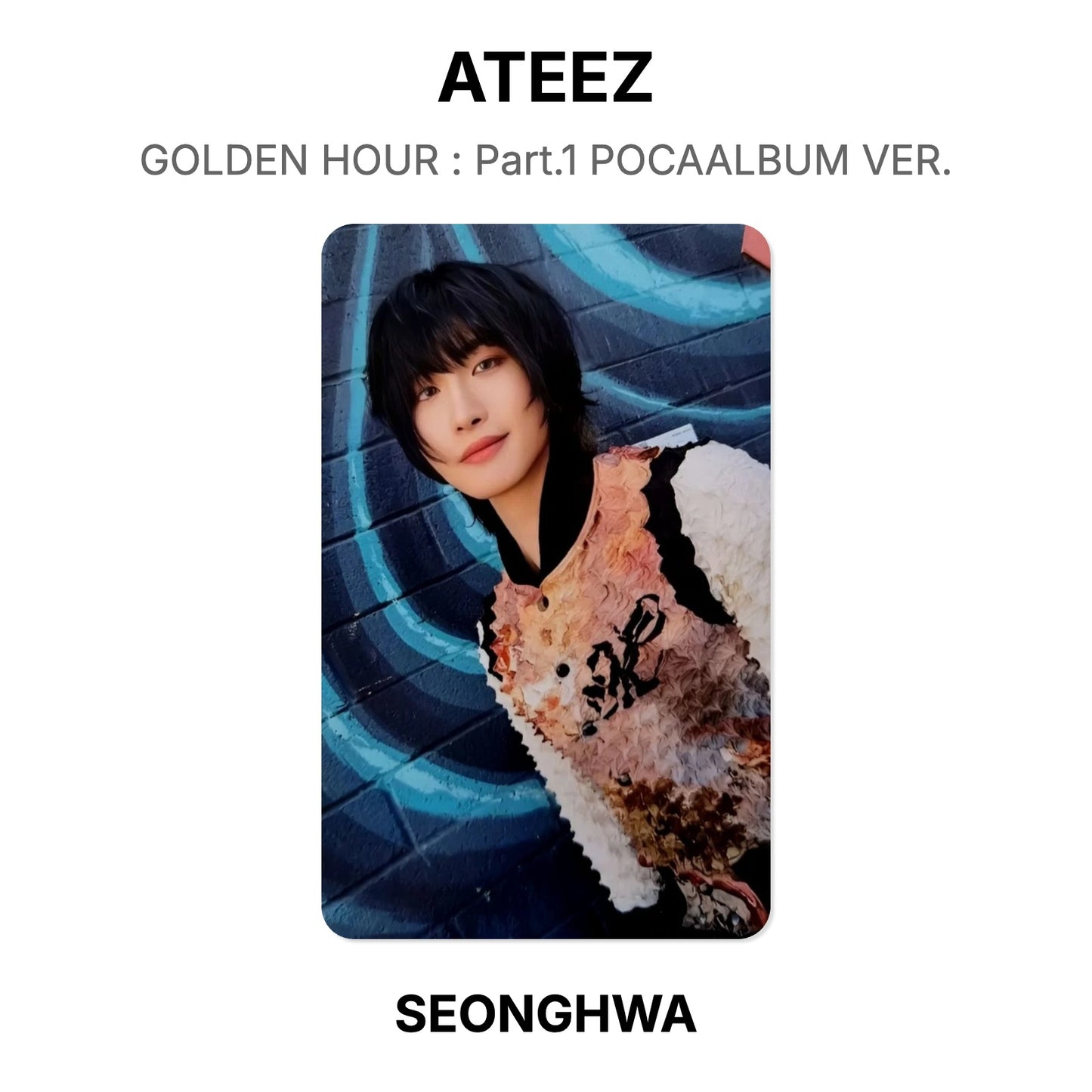 ATEEZ GOLDEN HOUR : Part.1 POCAALBUM VER. Offizielle Photocard