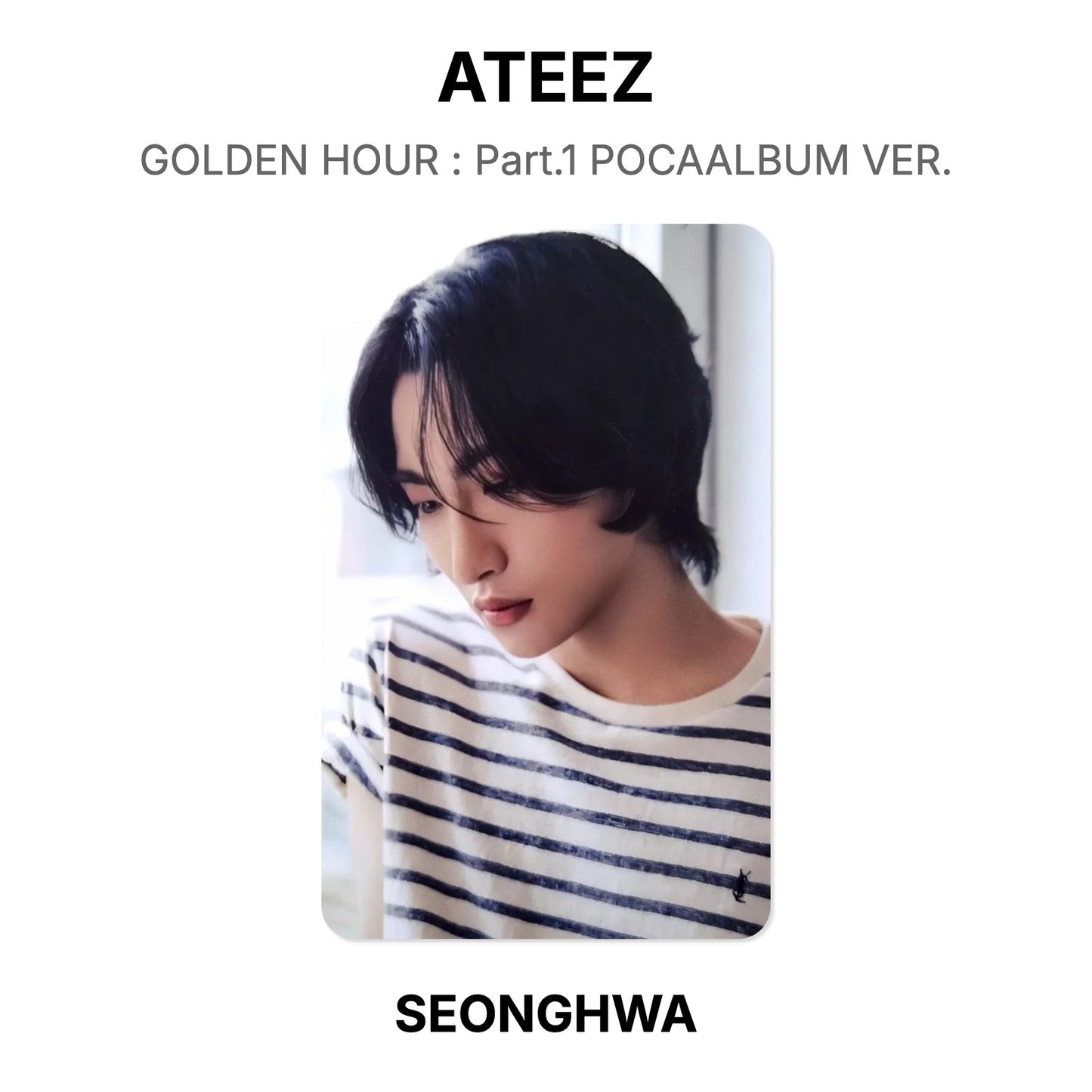 ATEEZ GOLDEN HOUR : Part.1 POCAALBUM VER. Offizielle Photocard