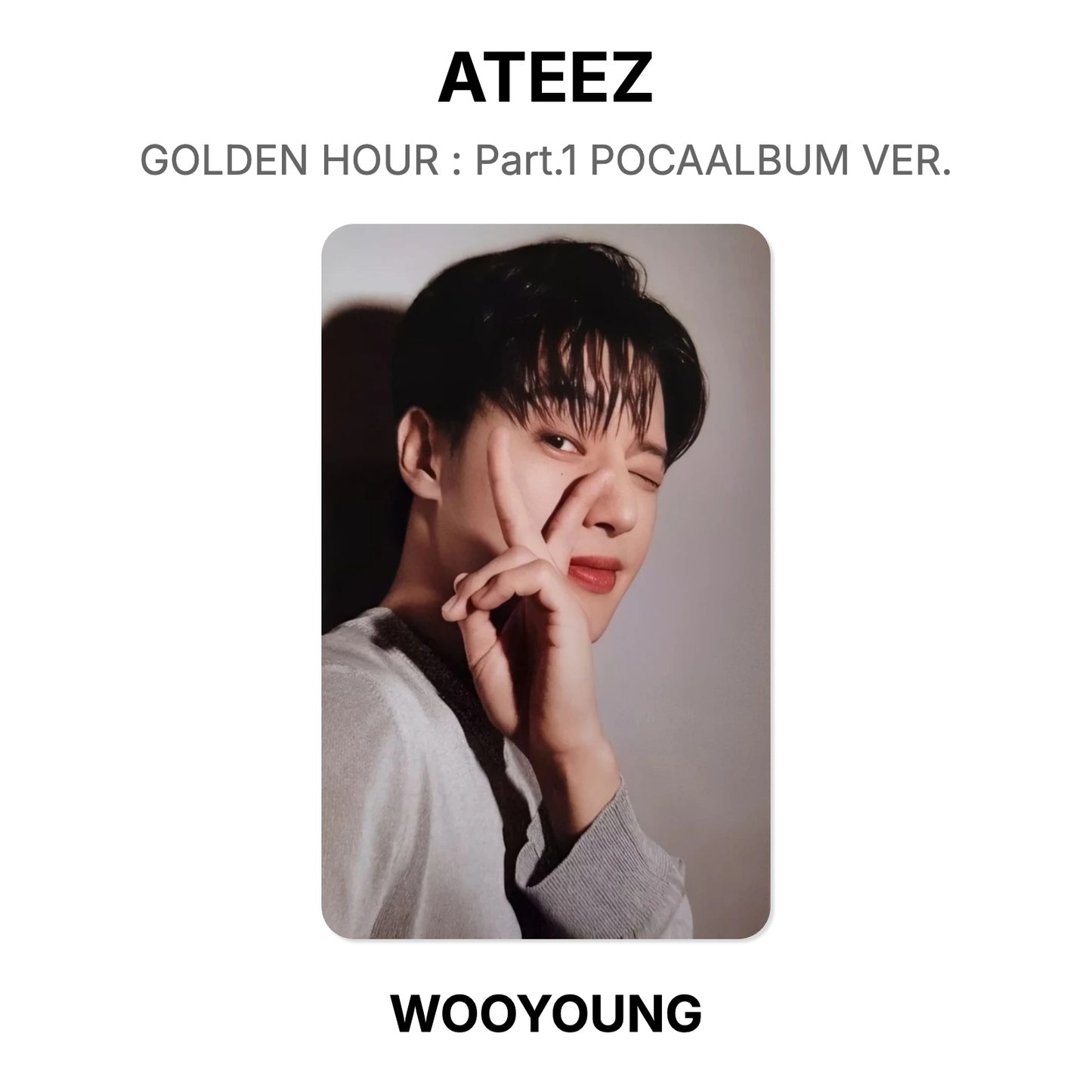 ATEEZ GOLDEN HOUR : Part.1 POCAALBUM VER. Offizielle Photocard
