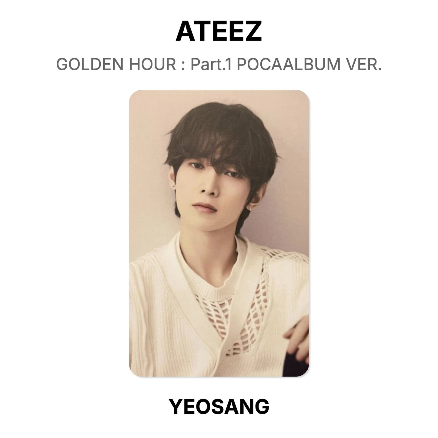 ATEEZ GOLDEN HOUR : Part.1 POCAALBUM VER. Offizielle Photocard