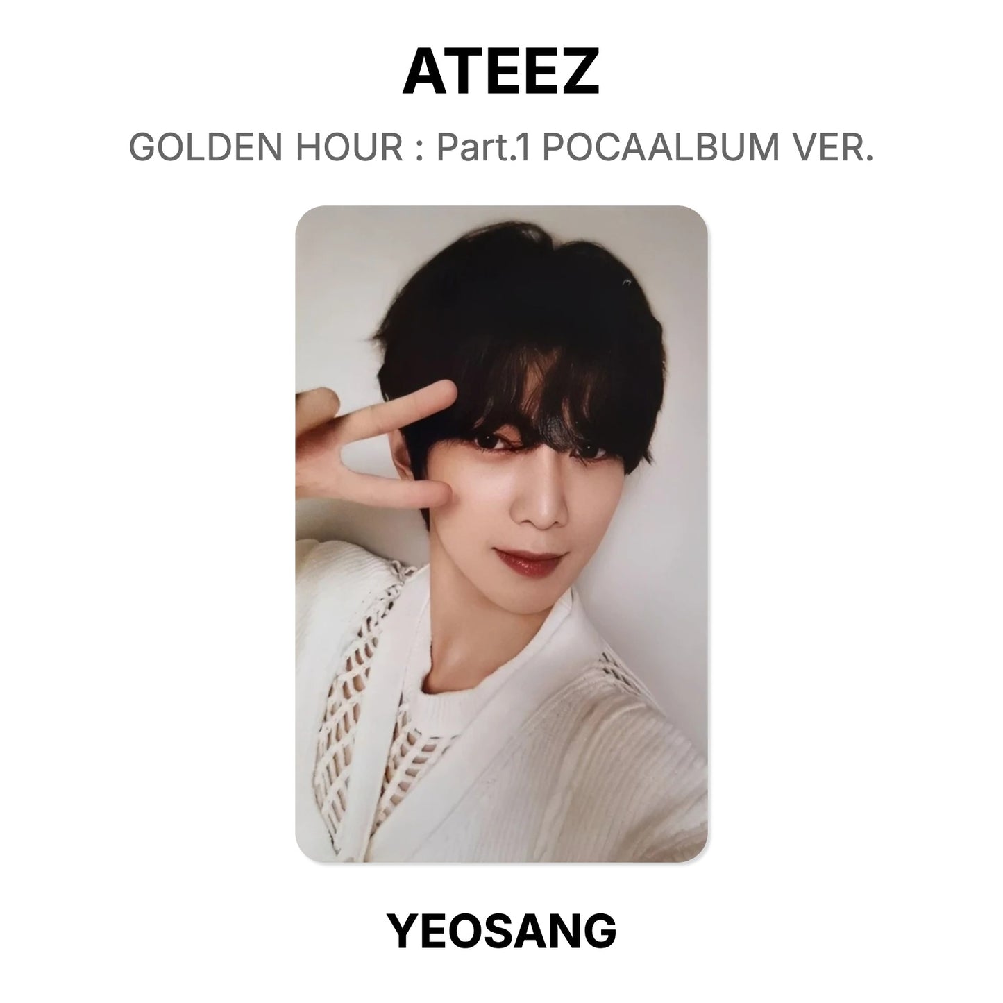 ATEEZ GOLDEN HOUR : Part.1 POCAALBUM VER. Offizielle Photocard