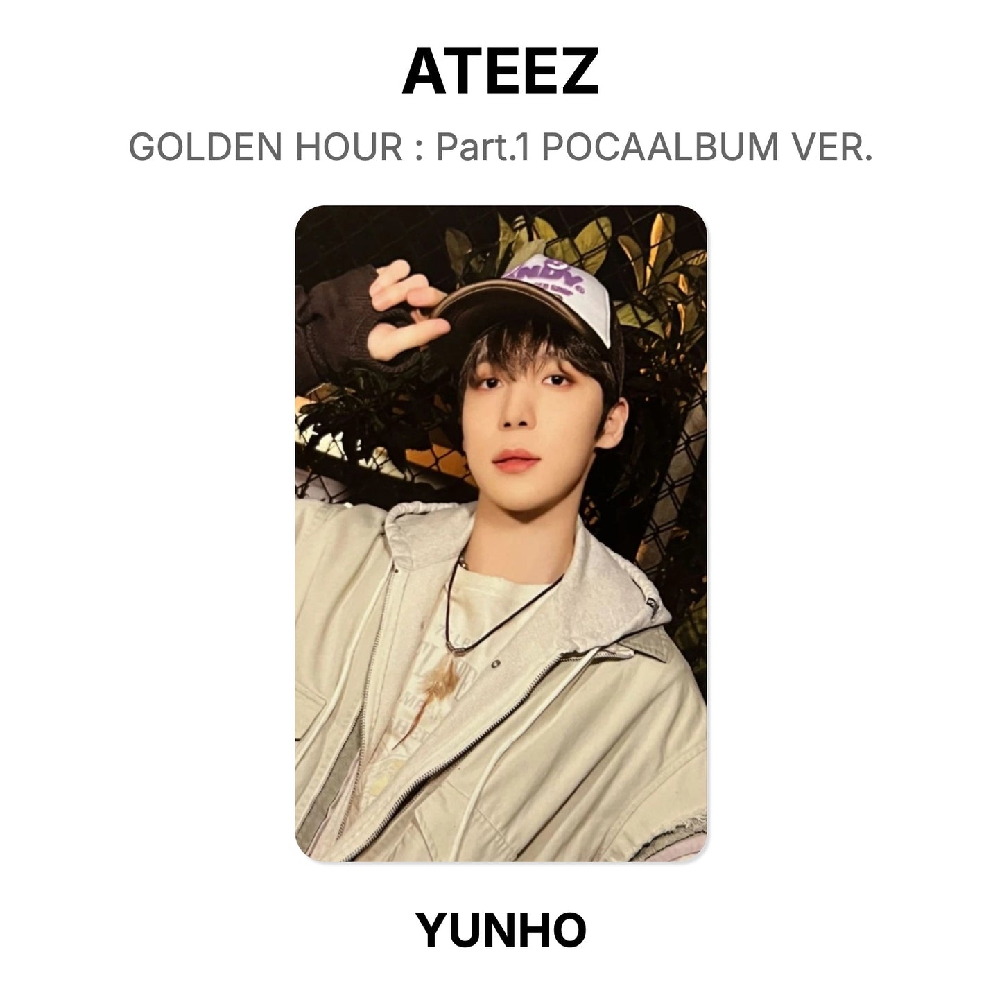 ATEEZ GOLDEN HOUR : Part.1 POCAALBUM VER. Offizielle Photocard