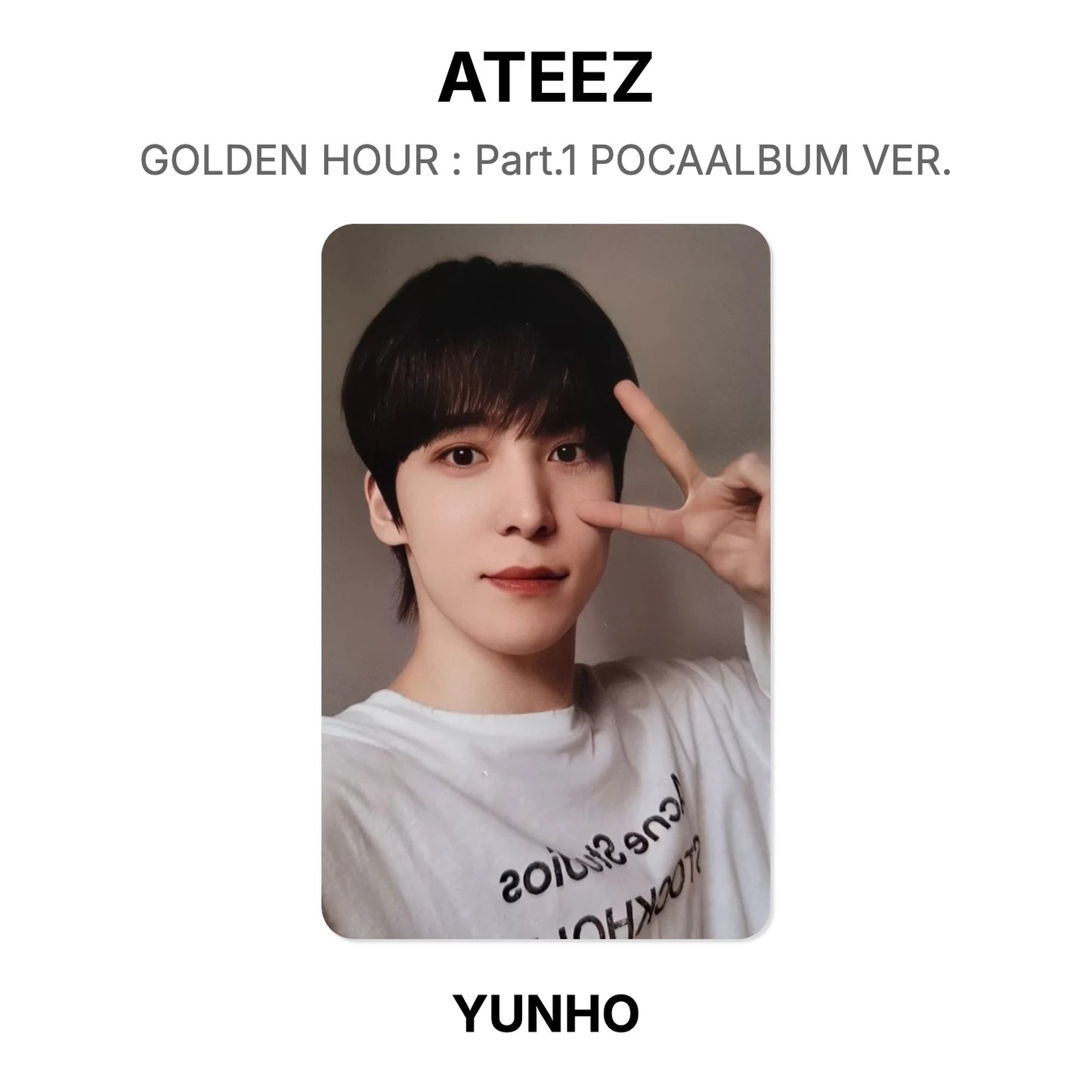 ATEEZ GOLDEN HOUR : Part.1 POCAALBUM VER. Offizielle Photocard