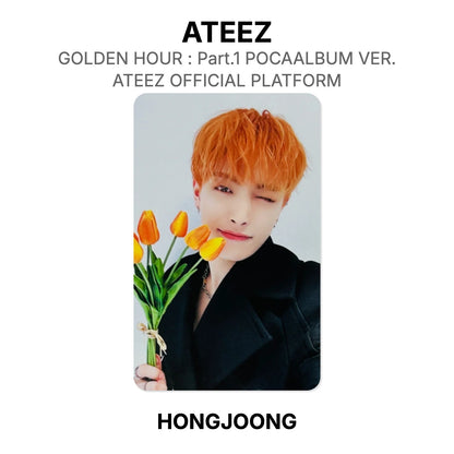 ATEEZ GOLDEN HOUR : Part.1 POCAALBUM VER. ATEEZ OFFICIAL PLATFORM officiële Photocard