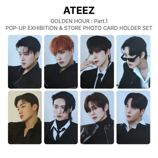 ATEEZ GOLDEN HOUR : Part.1 POP-UP EXHIBITION & STORE PHOTO CARD HOLDER SET โฟโต้การ์ดของแท้