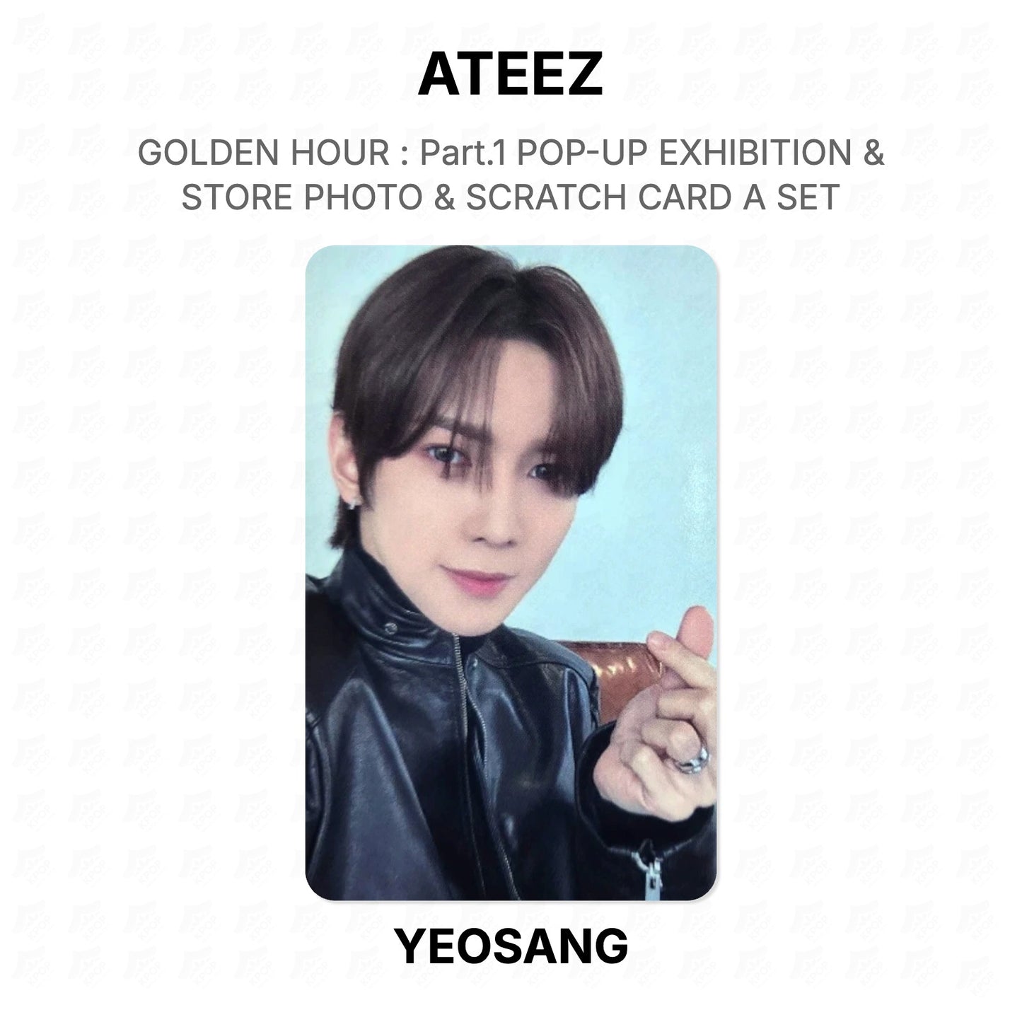 ATEEZ GOLDEN HOUR : Part.1 POP-UP EXHIBITION & STORE PHOTO & SCRATCH CARD A SET Official Photocard