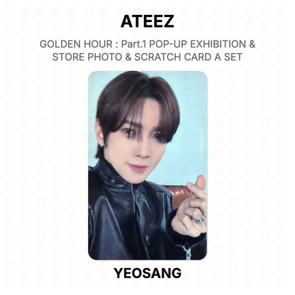 ATEEZ GOLDEN HOUR : Part.1 POP-UP EXHIBITION & STORE PHOTO & SCRATCH CARD A SET Official Photocard
