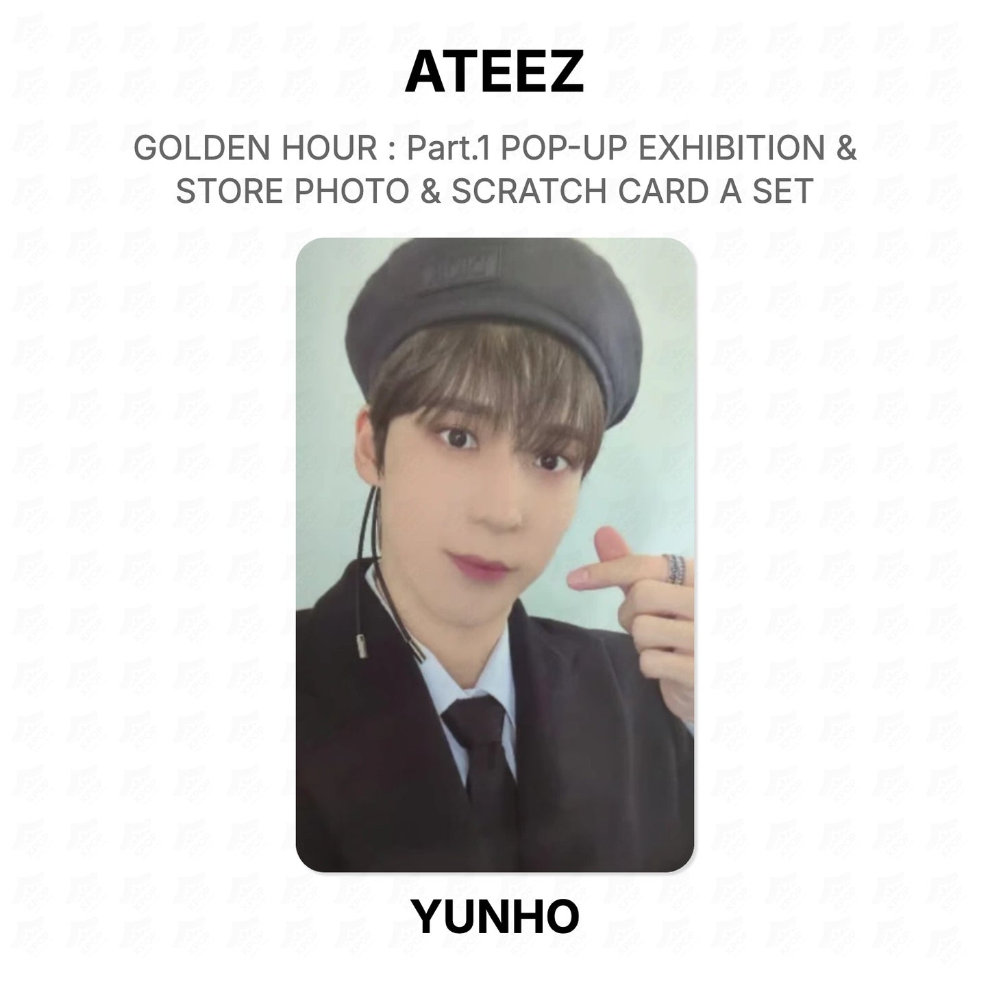 ATEEZ GOLDEN HOUR : Part.1 POP-UP EXHIBITION & STORE PHOTO & SCRATCH CARD A SET Official Photocard