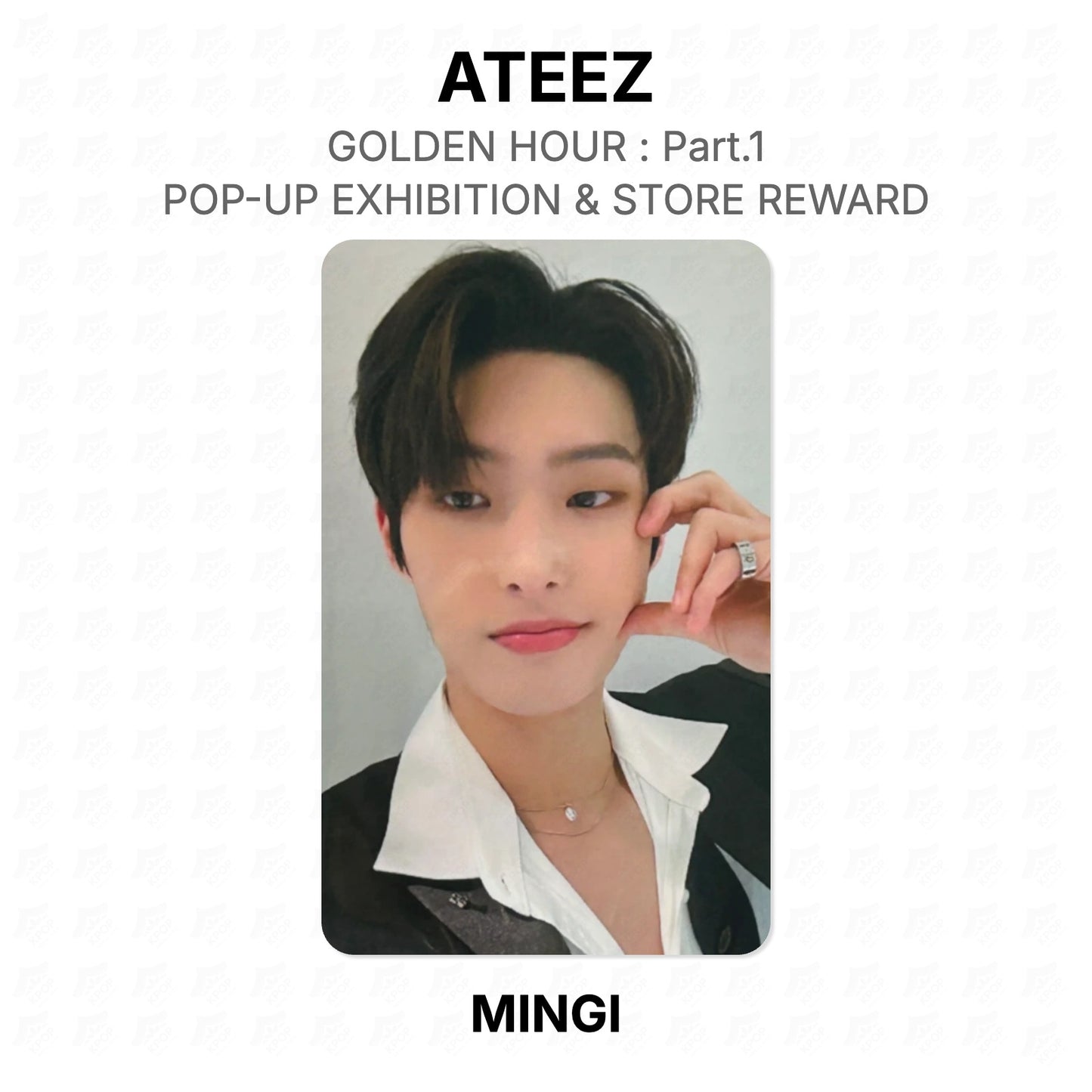 ATEEZ GOLDEN HOUR : Part.1 POP-UP EXHIBITION & STORE REWARD Official Photocard