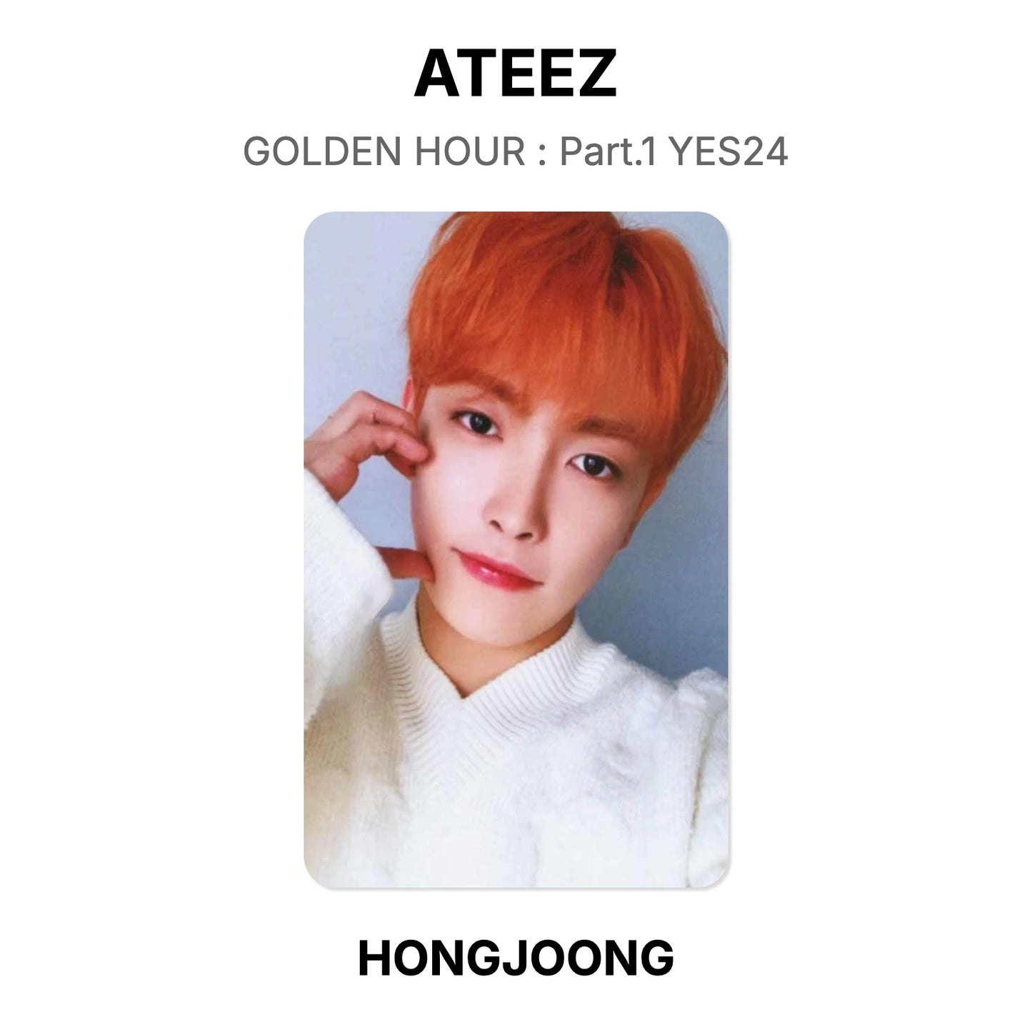 ATEEZ GOLDEN HOUR : Part.1 YES24 Offizielle Photocard