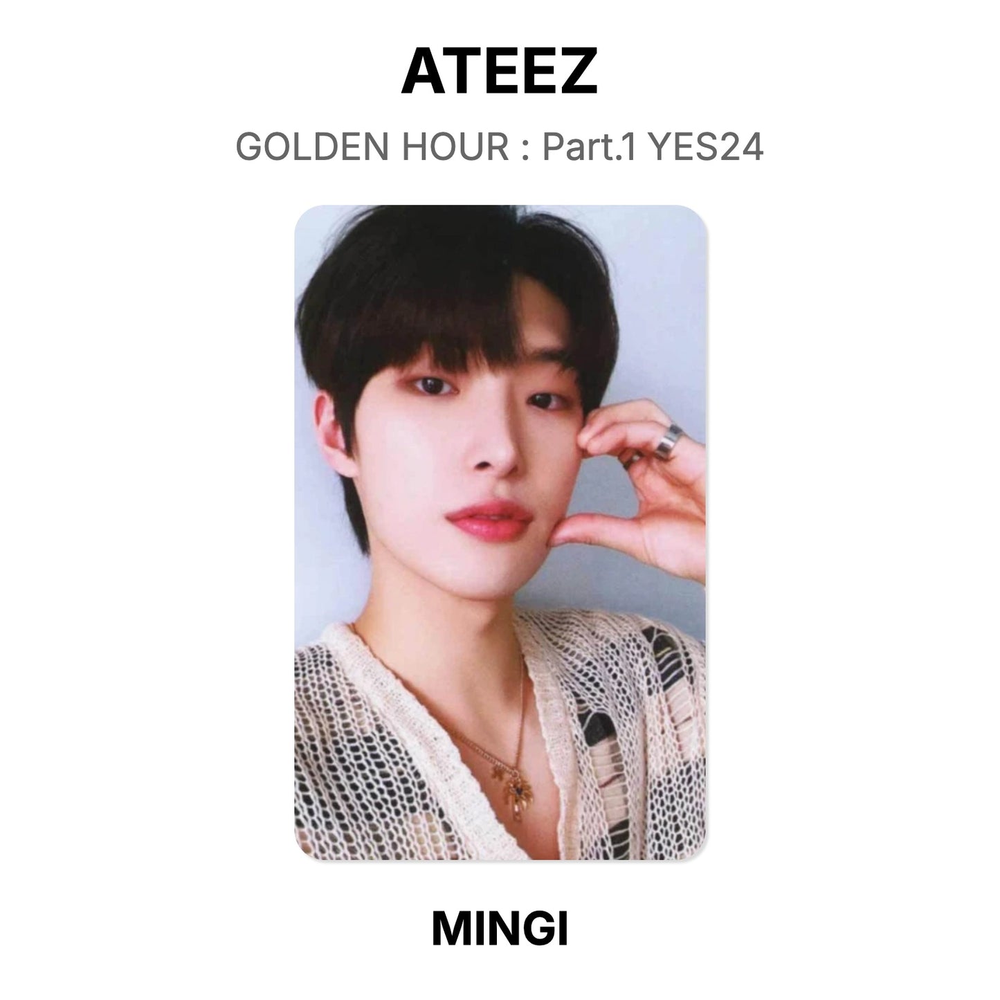 ATEEZ GOLDEN HOUR : Part.1 YES24 Offizielle Photocard
