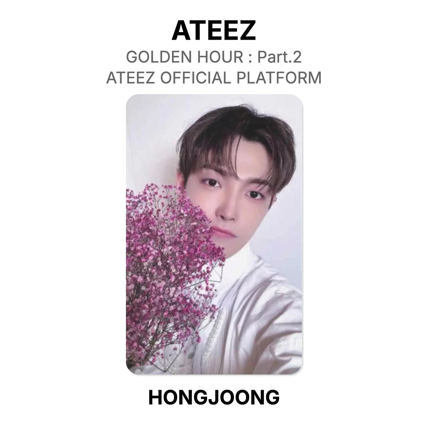 ATEEZ GOLDEN HOUR : Part.2 ATEEZ OFFICIAL PLATFORM Official Photocard