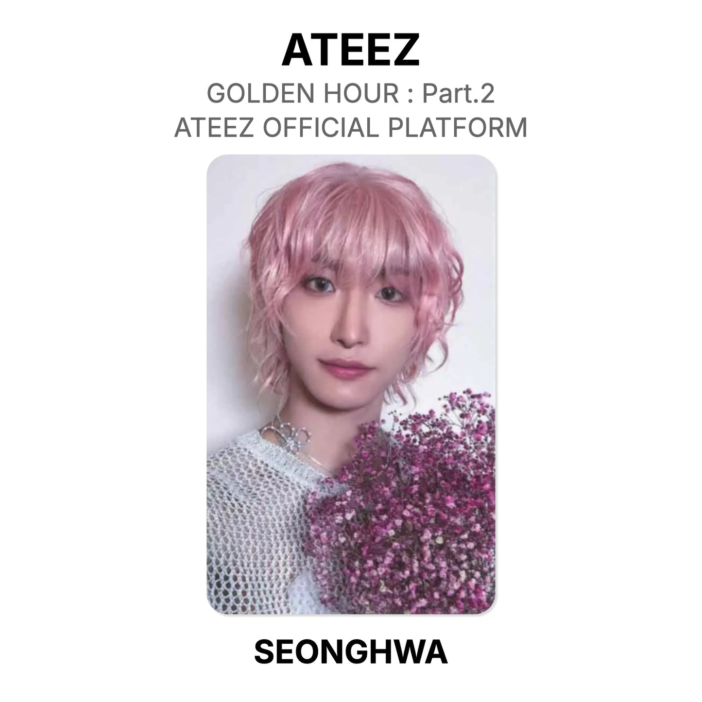 ATEEZ GOLDEN HOUR : Part.2 ATEEZ OFFICIAL PLATFORM Official Photocard