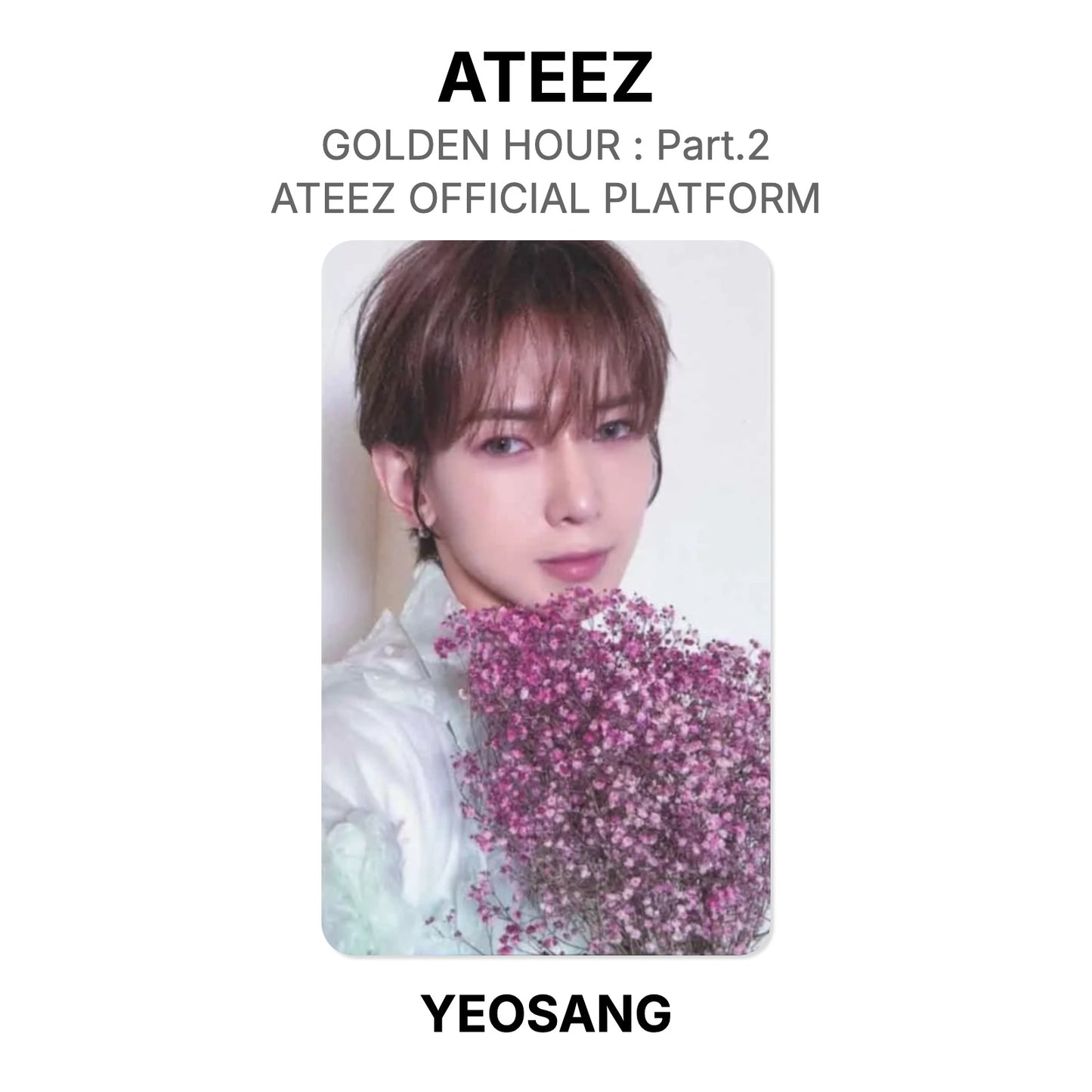 ATEEZ GOLDEN HOUR : Part.2 ATEEZ OFFICIAL PLATFORM Official Photocard