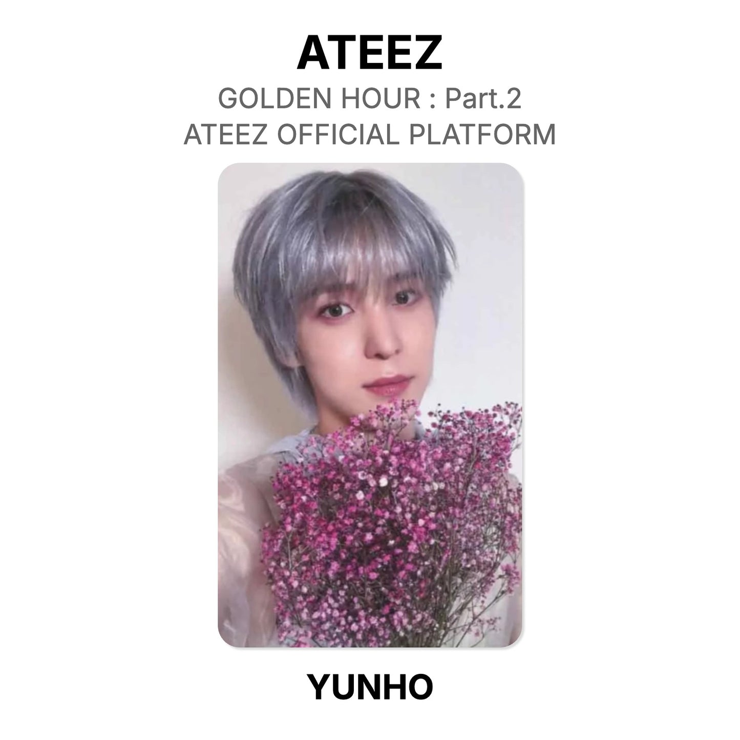 ATEEZ GOLDEN HOUR : Part.2 ATEEZ OFFICIAL PLATFORM Official Photocard
