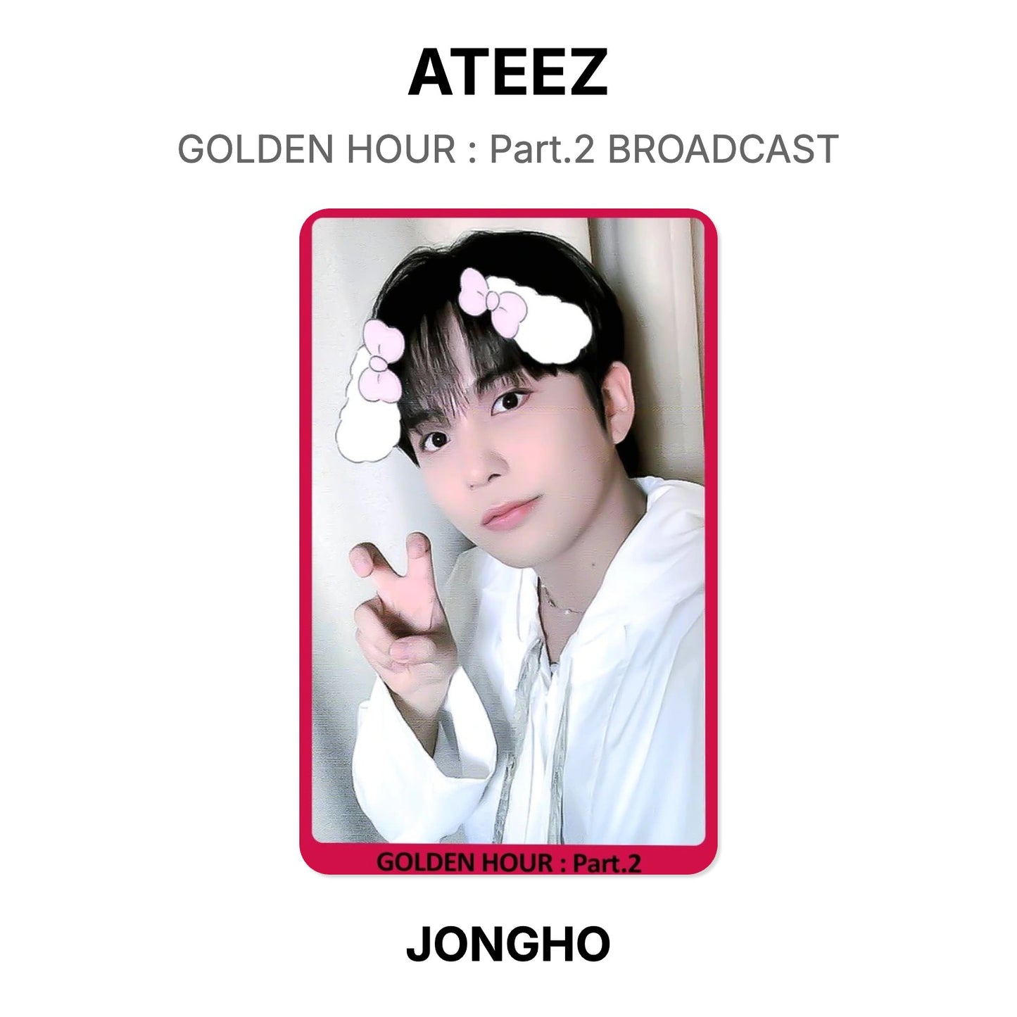 ATEEZ GOLDEN HOUR : Part.2 BROADCAST Official Photocard