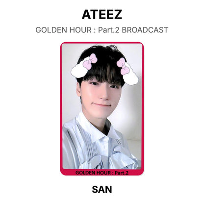 ATEEZ GOLDEN HOUR : Part.2 BROADCAST Official Photocard