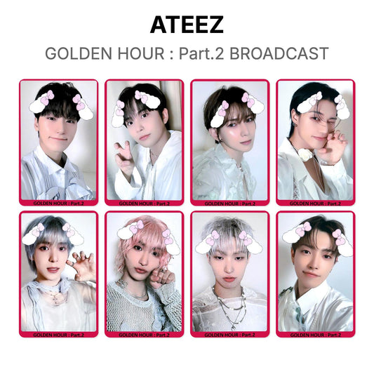 ATEEZ GOLDEN HOUR : Part.2 BROADCAST โฟโต้การ์ดของแท้