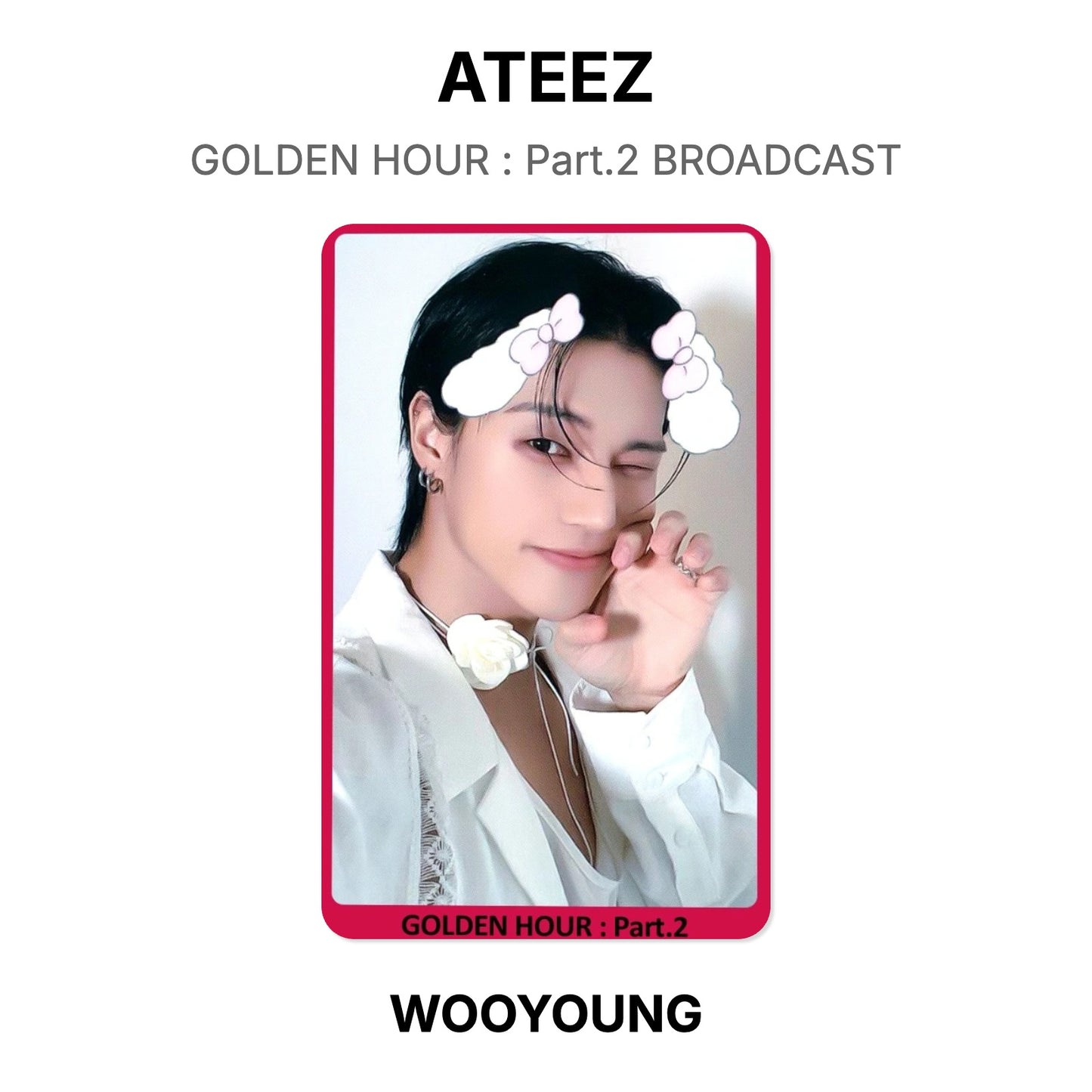 ATEEZ GOLDEN HOUR : Part.2 BROADCAST Official Photocard