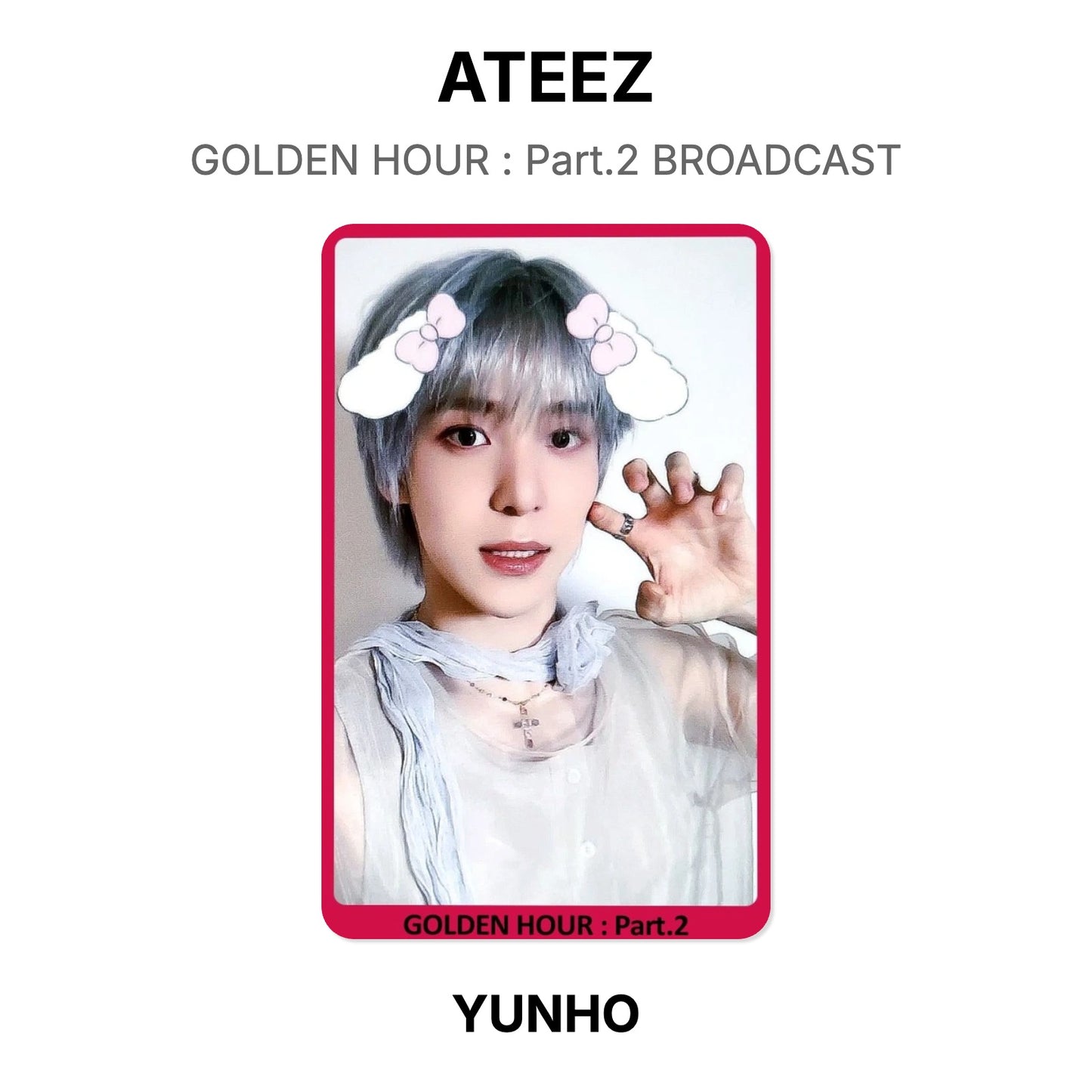 ATEEZ GOLDEN HOUR : Part.2 BROADCAST Official Photocard