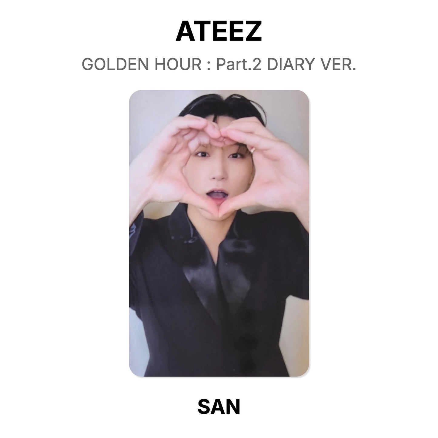 ATEEZ GOLDEN HOUR : Part.2 DIARY VER. Official Photocard