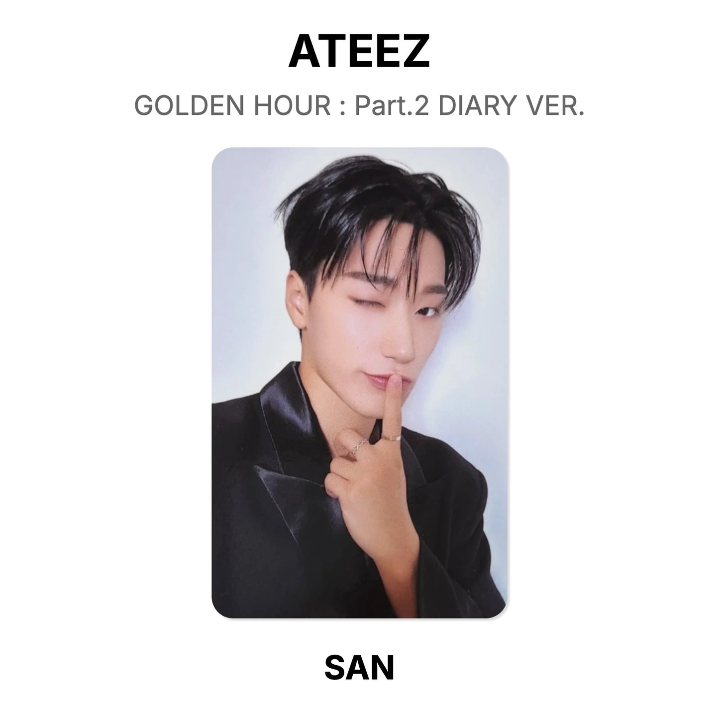 ATEEZ GOLDEN HOUR : Part.2 DIARY VER. Official Photocard