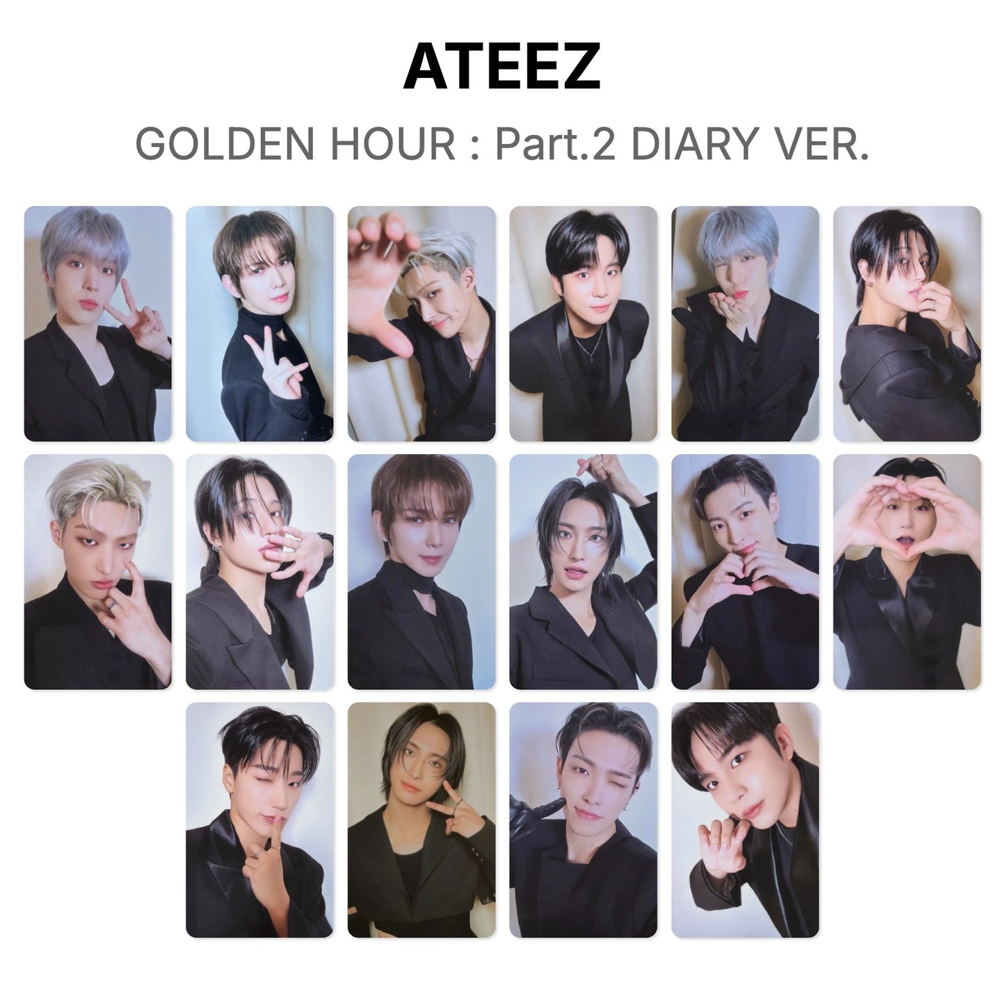 ATEEZ GOLDEN HOUR : Part.2 DIARY VER. Official Photocard