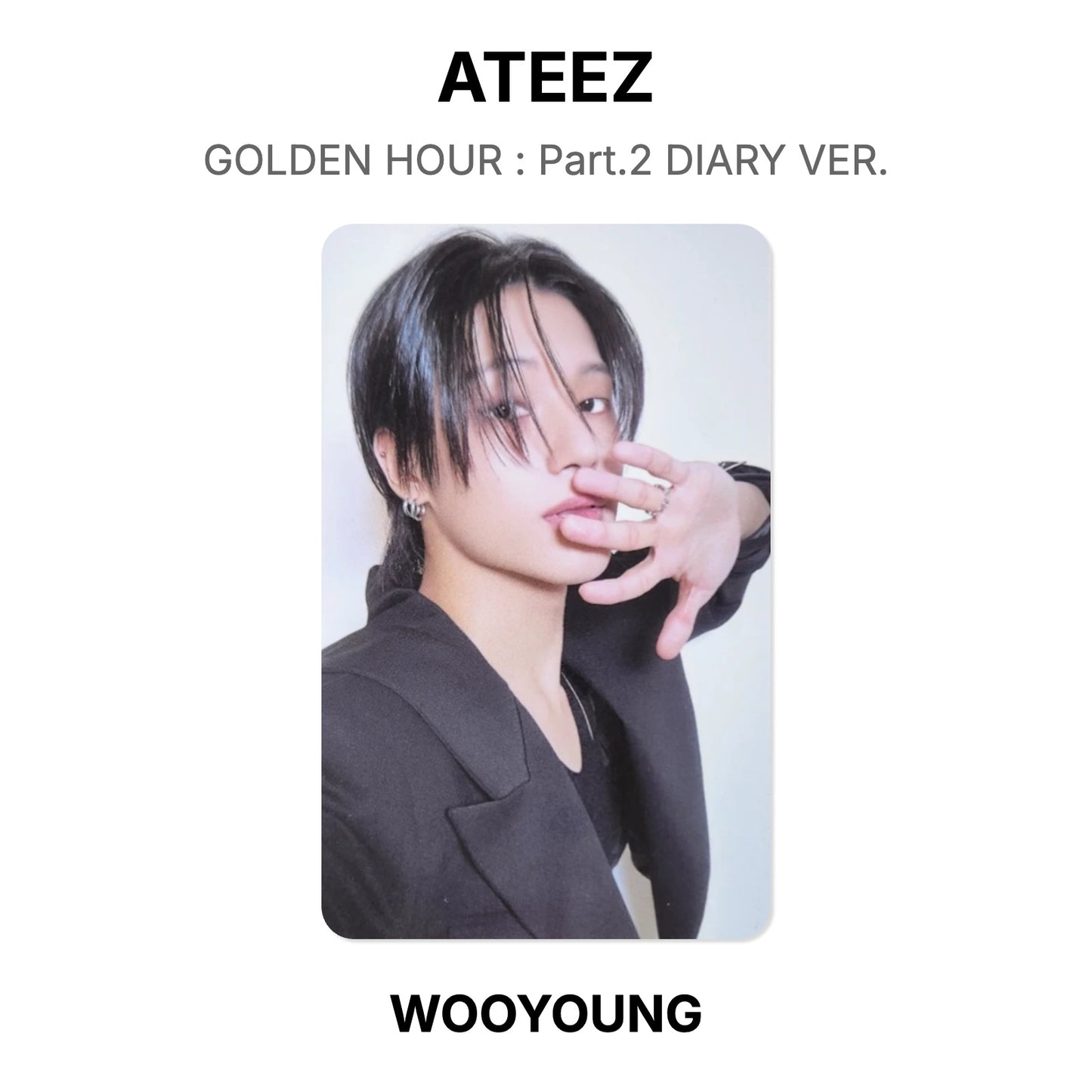 ATEEZ GOLDEN HOUR : Part.2 DIARY VER. Official Photocard