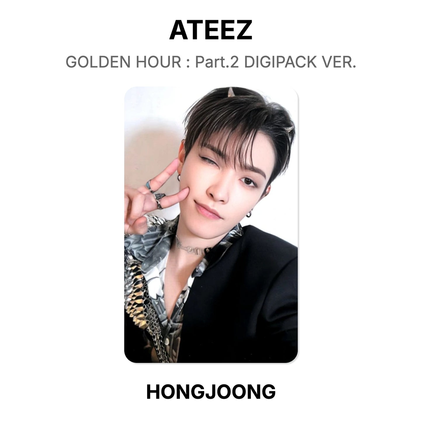ATEEZ GOLDEN HOUR : Part.2 DIGIPACK VER. Official Photocard