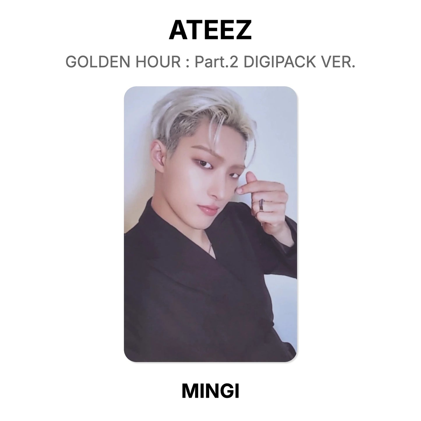ATEEZ GOLDEN HOUR : Part.2 DIGIPACK VER. Official Photocard