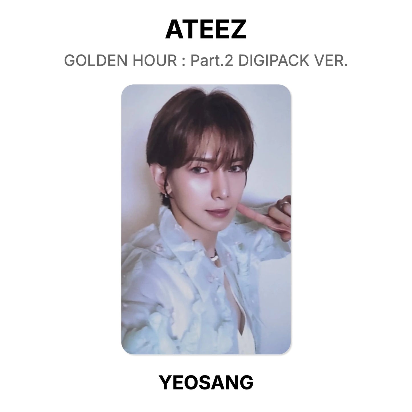 ATEEZ GOLDEN HOUR : Part.2 DIGIPACK VER. Official Photocard