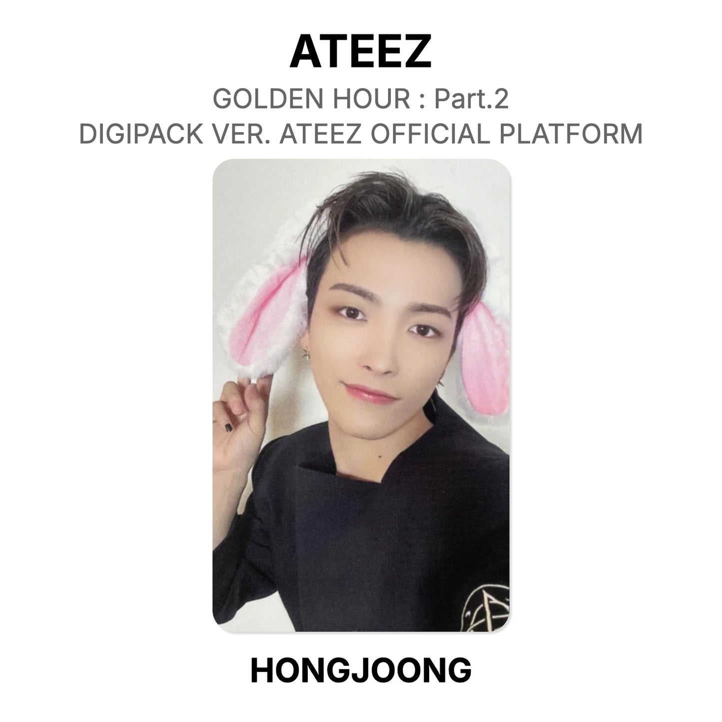 ATEEZ GOLDEN HOUR : Part.2 DIGIPACK VER. ATEEZ OFFICIAL PLATFORM Offizielle Photocard