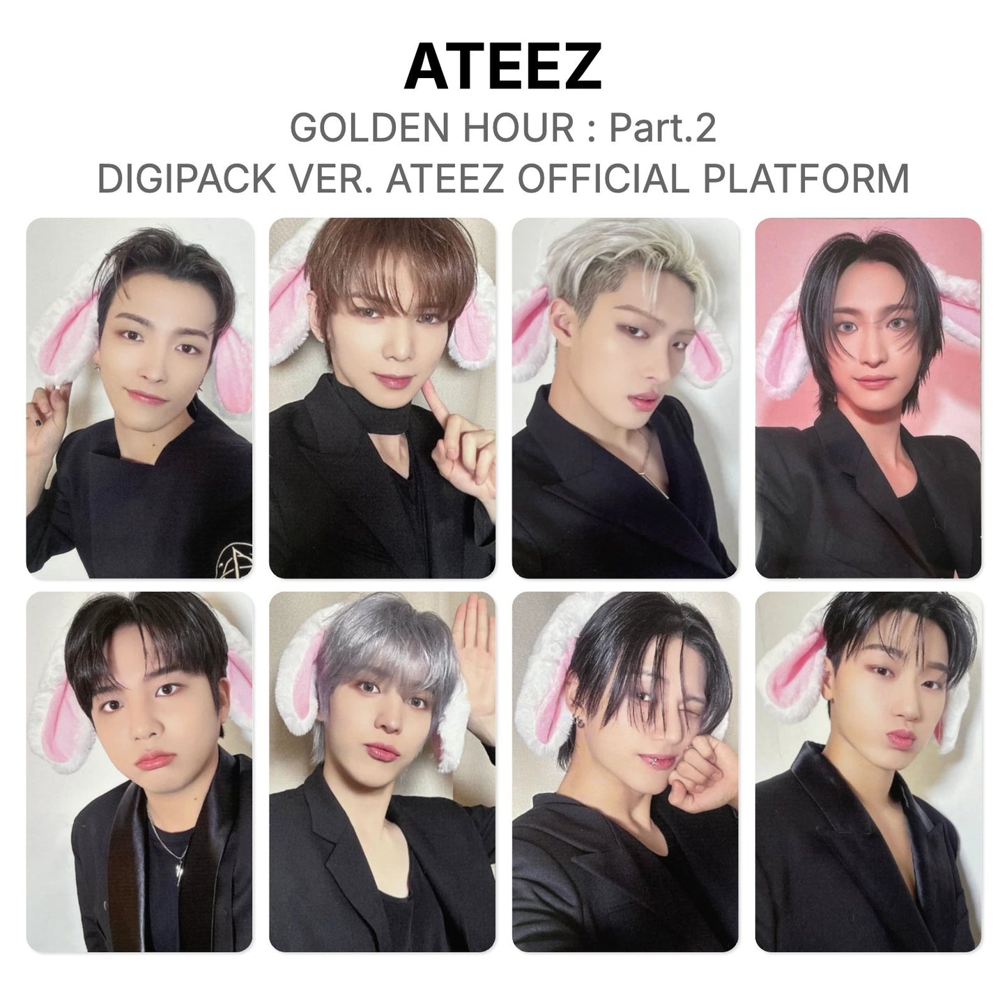 ATEEZ GOLDEN HOUR : Part.2 DIGIPACK VER. ATEEZ OFFICIAL PLATFORM Offizielle Photocard