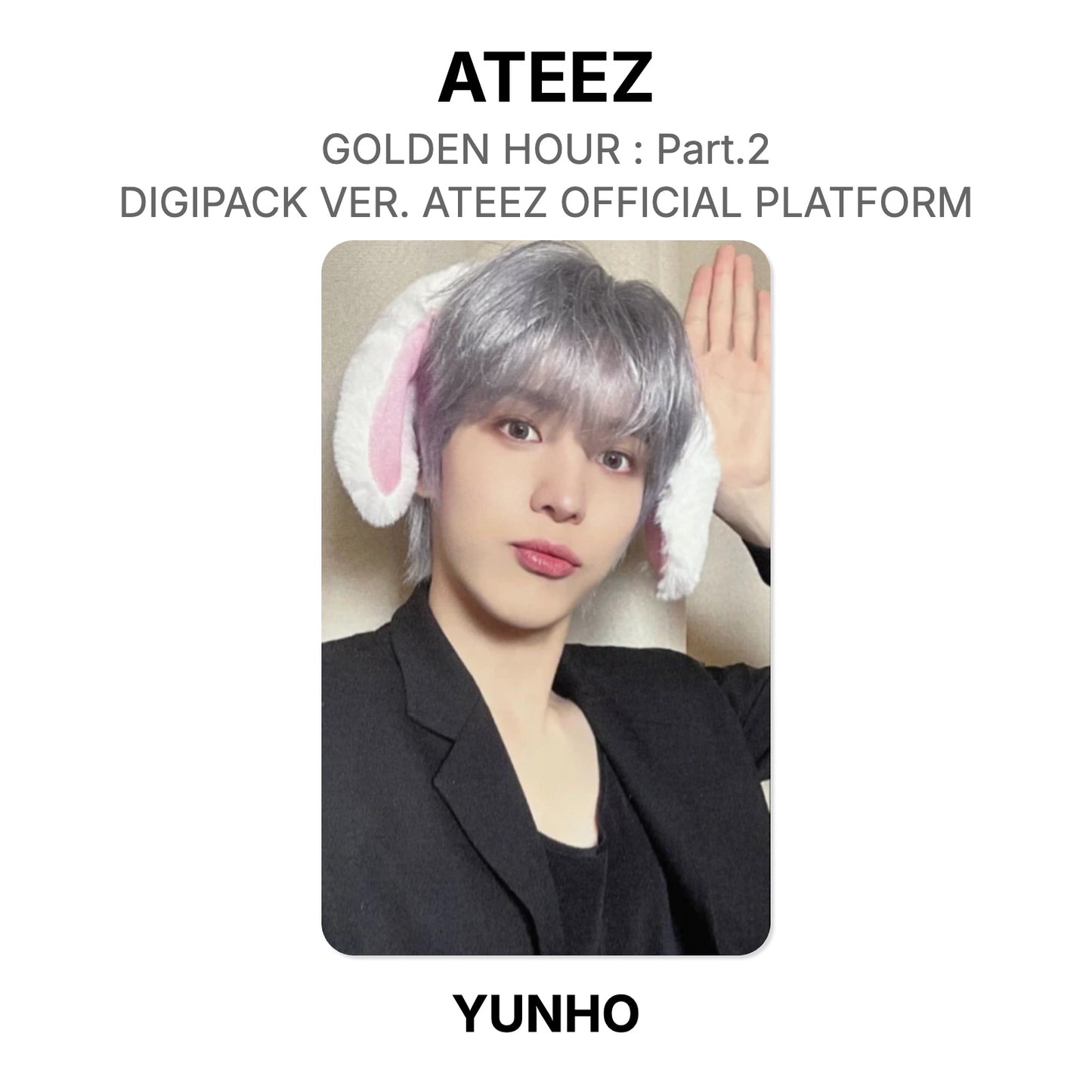 ATEEZ GOLDEN HOUR : Part.2 DIGIPACK VER. ATEEZ OFFICIAL PLATFORM Offizielle Photocard