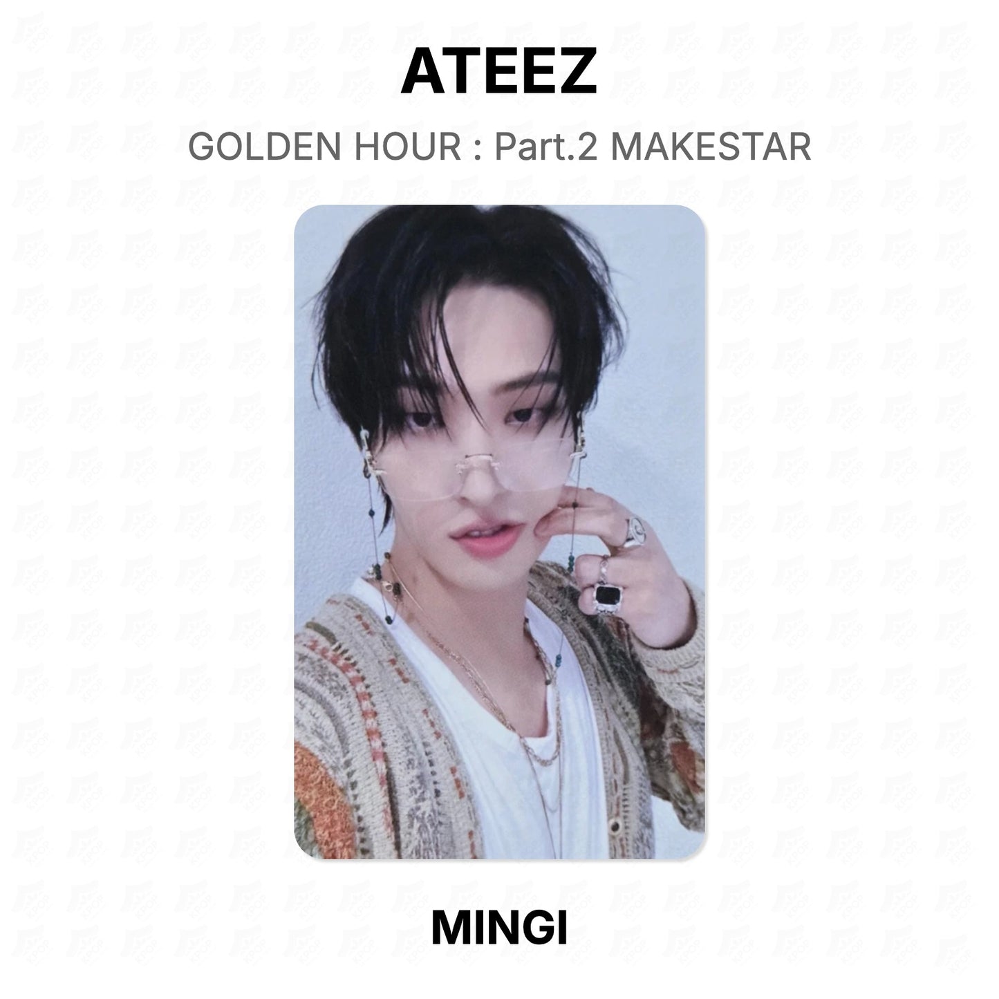 ATEEZ GOLDEN HOUR : Part.2 MAKESTAR Official Photocard