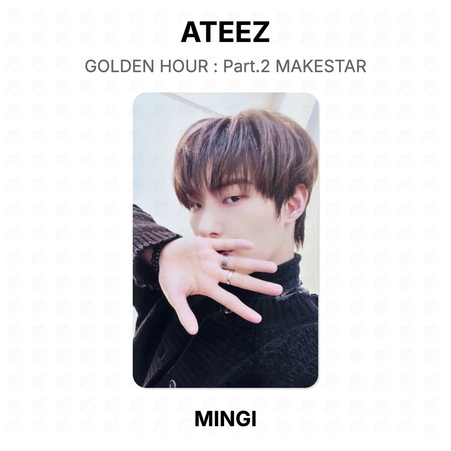 ATEEZ GOLDEN HOUR : Part.2 MAKESTAR Official Photocard
