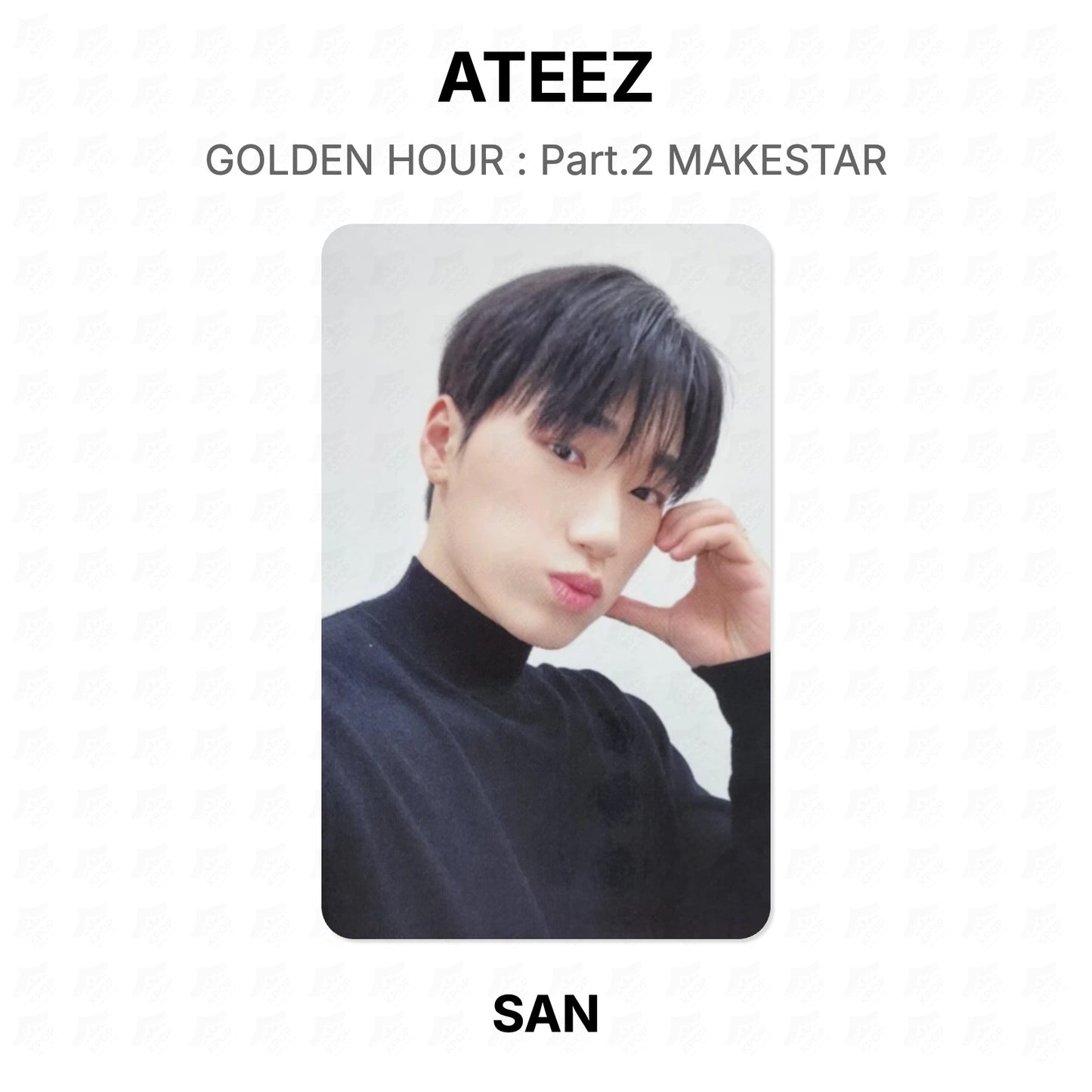 ATEEZ GOLDEN HOUR : Part.2 MAKESTAR Official Photocard