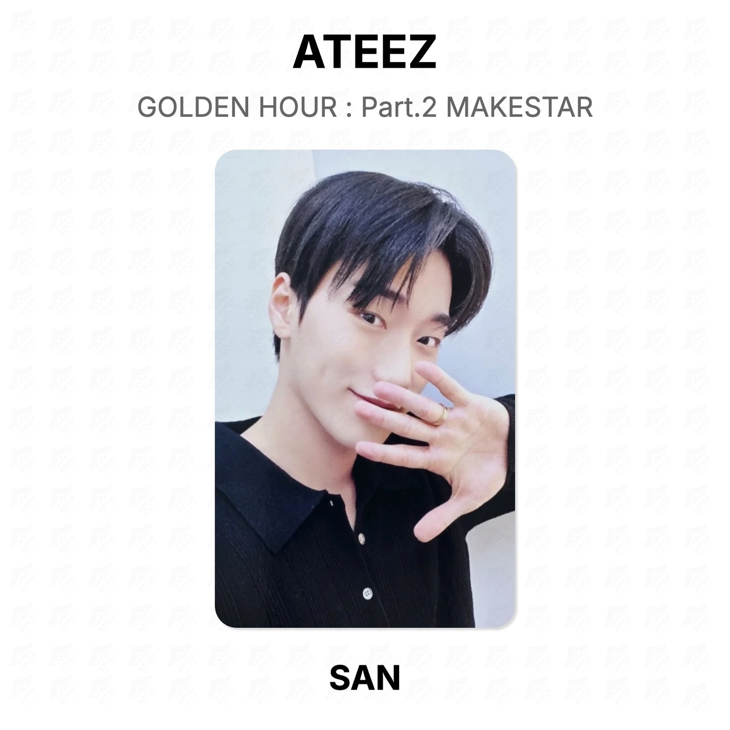 ATEEZ GOLDEN HOUR : Part.2 MAKESTAR Official Photocard