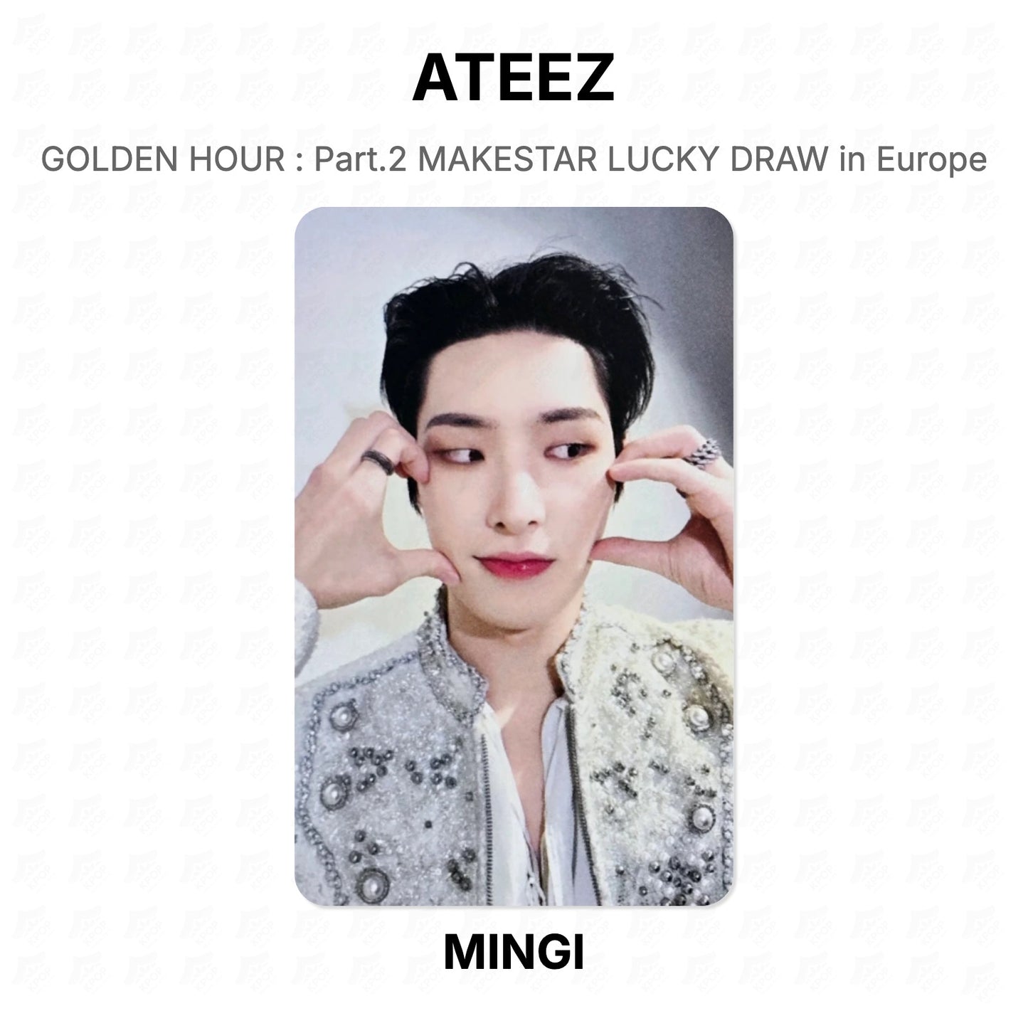 ATEEZ GOLDEN HOUR : Part.2 MAKESTAR LUCKY DRAW in Europe Official Photocard