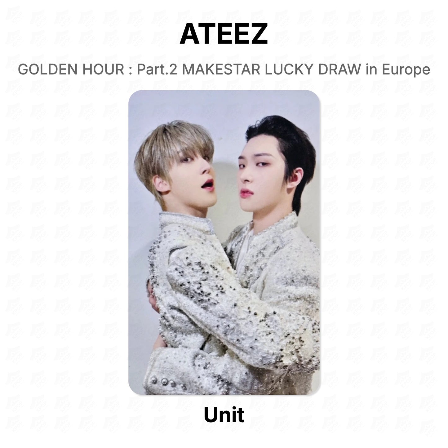 ATEEZ GOLDEN HOUR : Part.2 MAKESTAR LUCKY DRAW in Europe Official Photocard