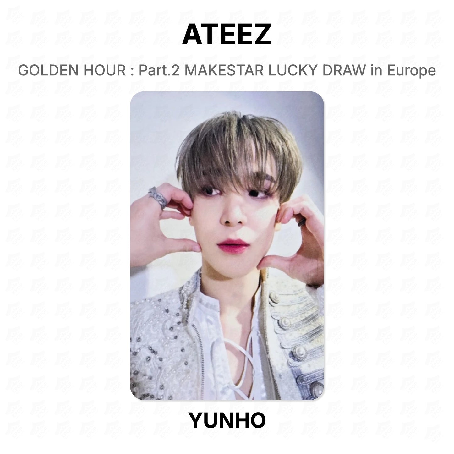 ATEEZ GOLDEN HOUR : Part.2 MAKESTAR LUCKY DRAW in Europe Official Photocard