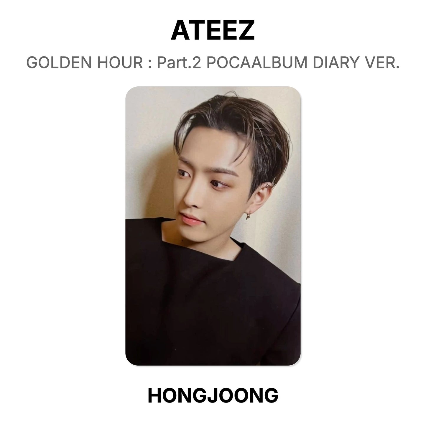 ATEEZ GOLDEN HOUR : Part.2 POCAALBUM DIARY VER. Official Photocard