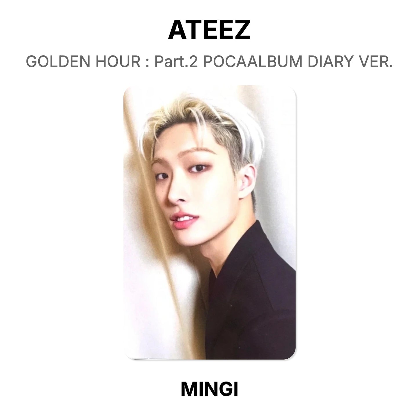 ATEEZ GOLDEN HOUR : Part.2 POCAALBUM DIARY VER. Official Photocard